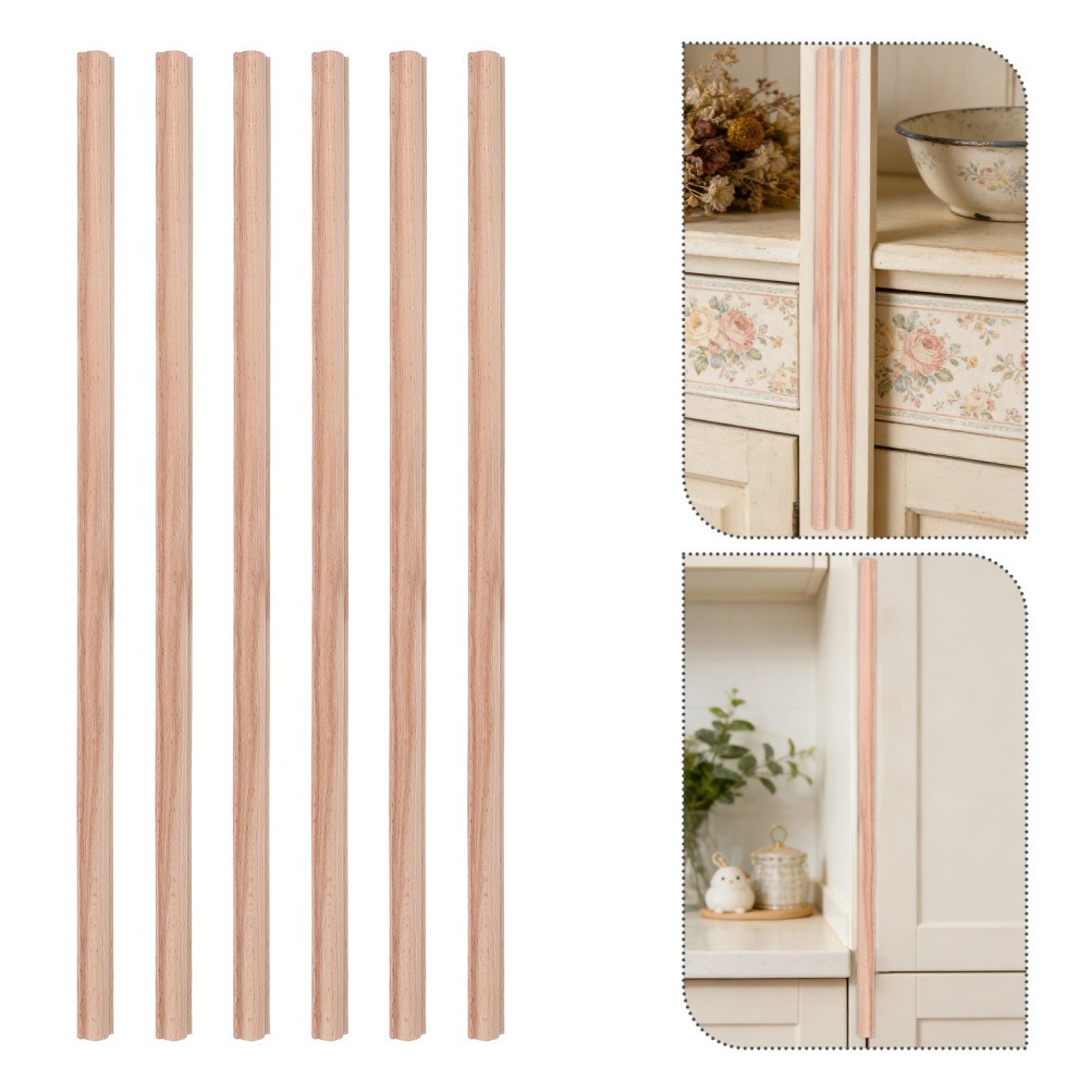 Reusable Beige Wood Border Trim for Furniture and Door Frame Decoration