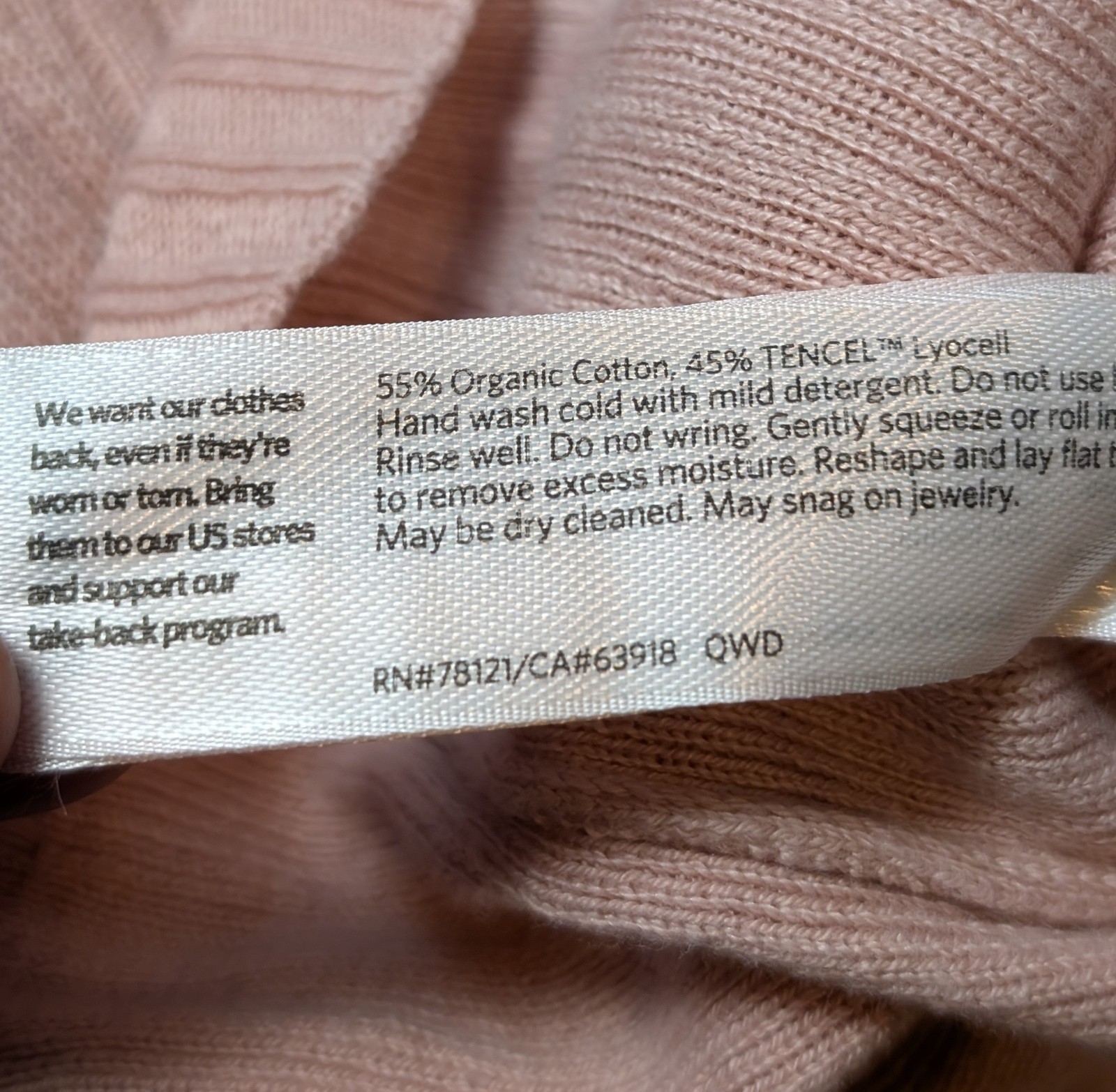 Eileen Fisher Size M Knit Top Pink Boxy Oversized Organic Cotton Tencel Peru
