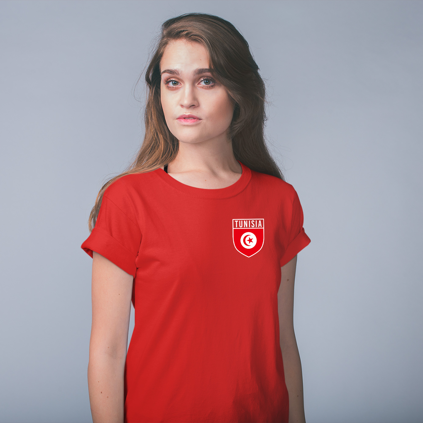 Personalised Tunisia Badge T Shirt For Women shirt Football Her Soccer Custom…