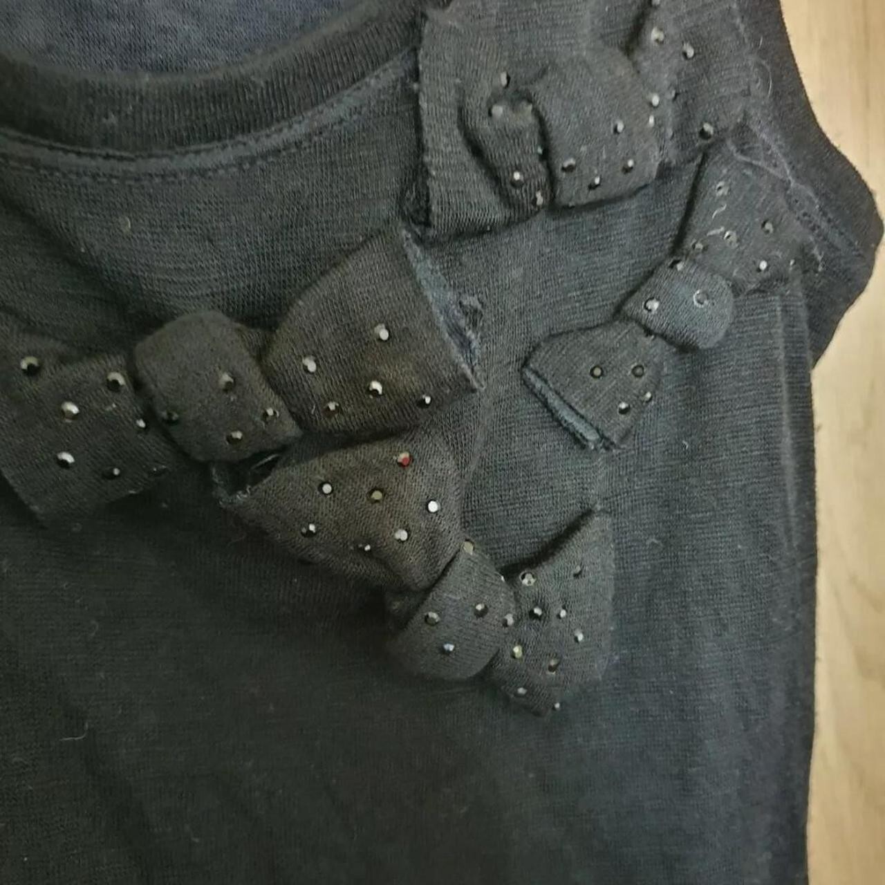Moschino Jeans Y2k Black Vest With Bow Detail Uk 10 – designer