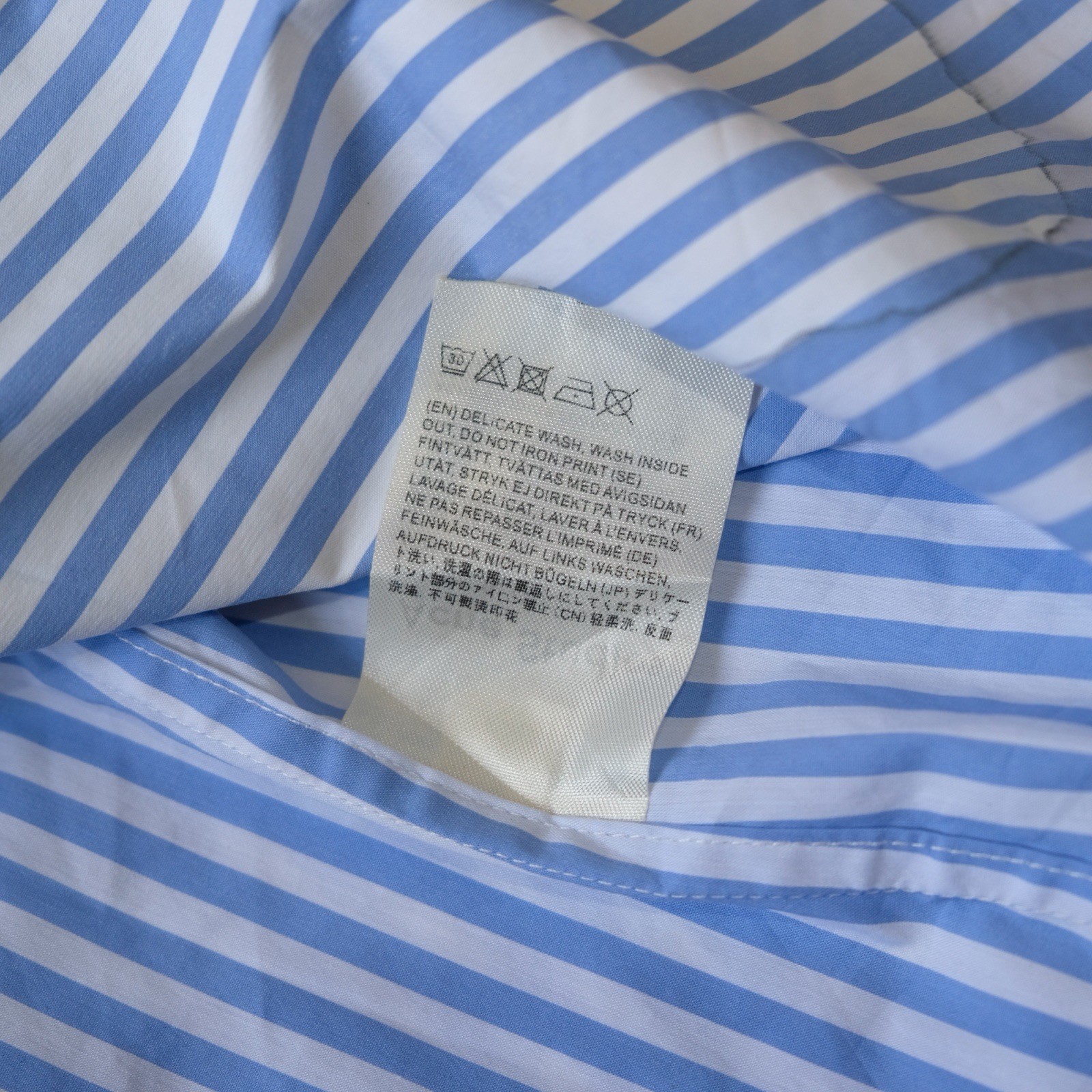 Acne Studios x Grant Levy-Lucero SS19 “Hand Painted” Graphic Stripe Shirt