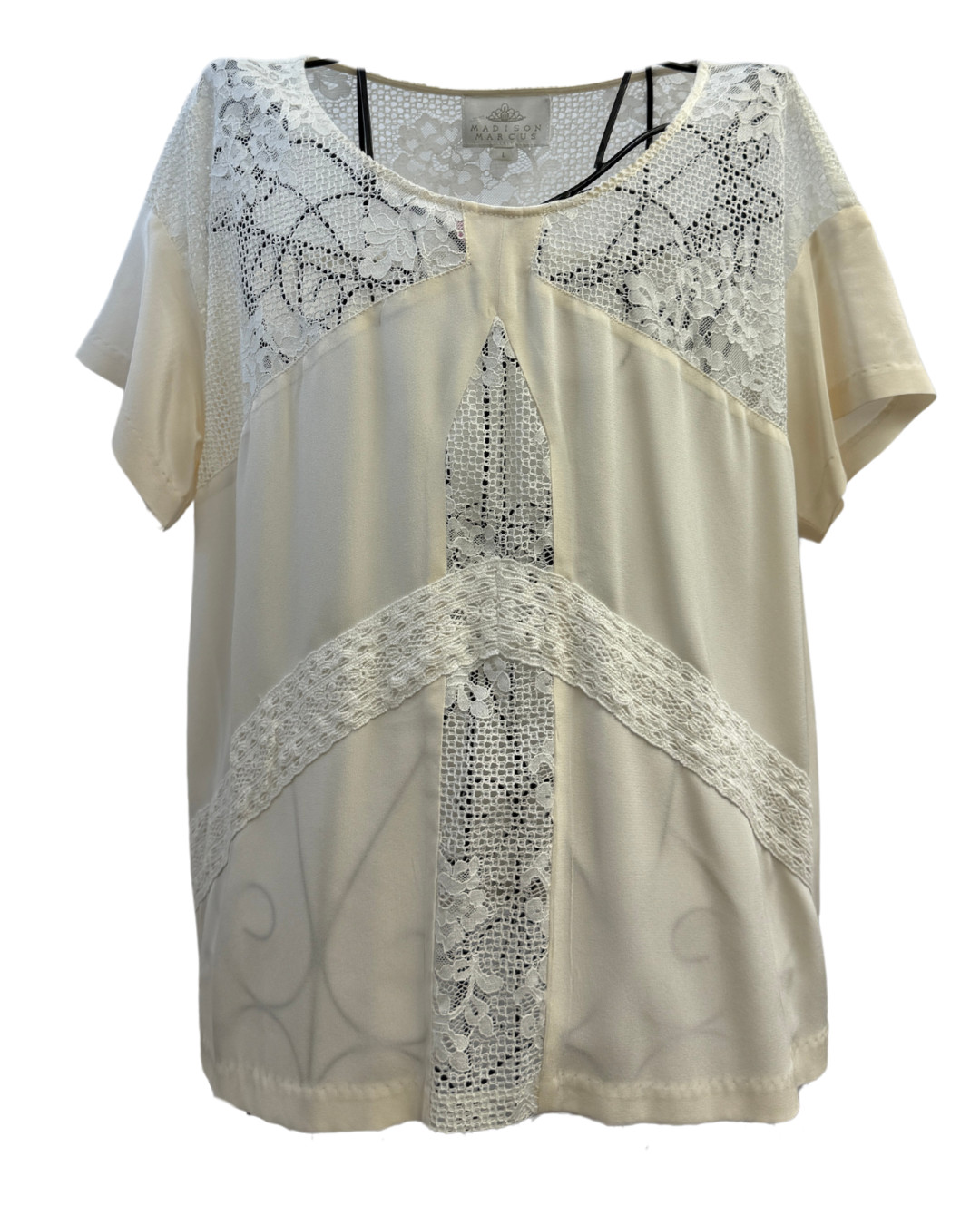 Women’s Luxury Fashion Madison Marcus Women’s Lace Blouse Size L