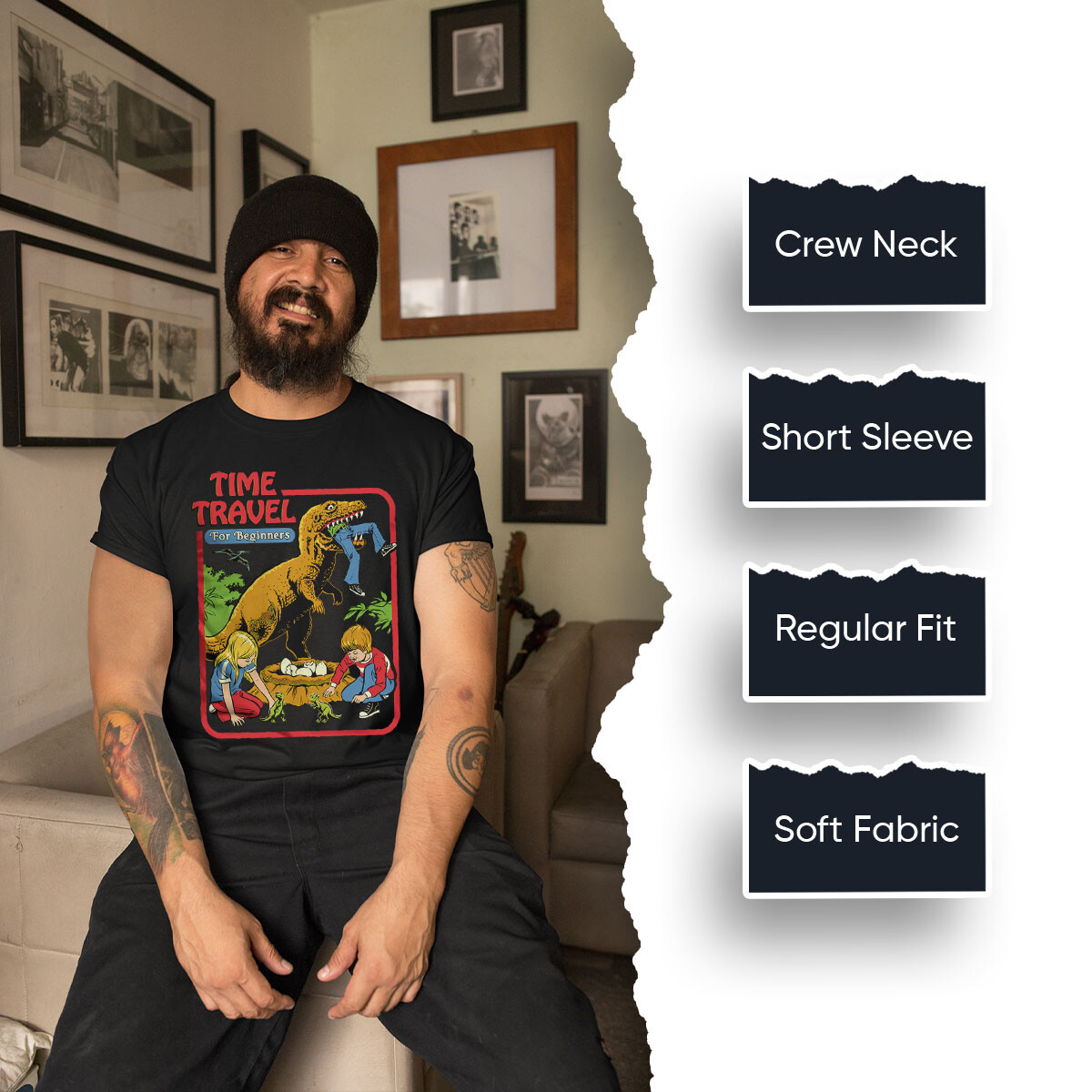 Time Travel for Beginners 90s Sci Fi T Shirt #SR#T433
