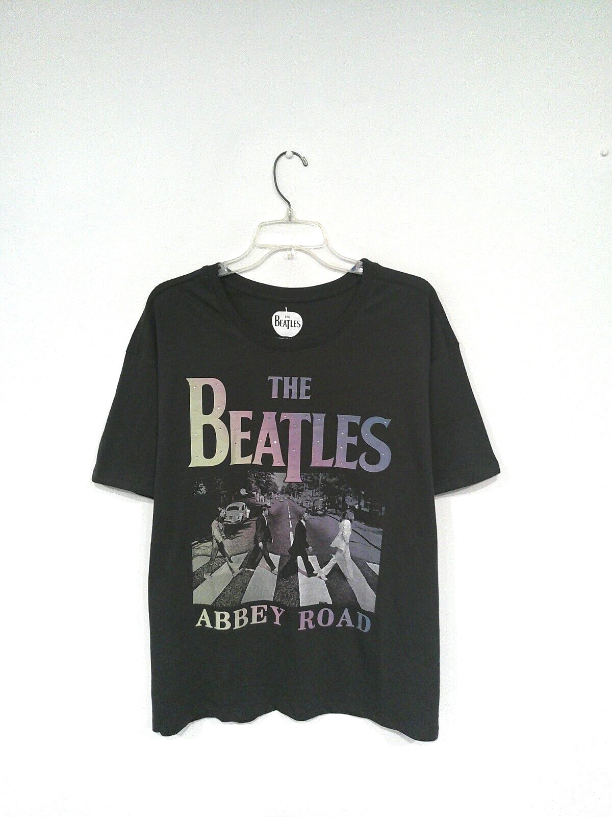 The Beatles Women’s Abbey Road Tee Size XL Gray Studded Letters Apple Corps Ltd.