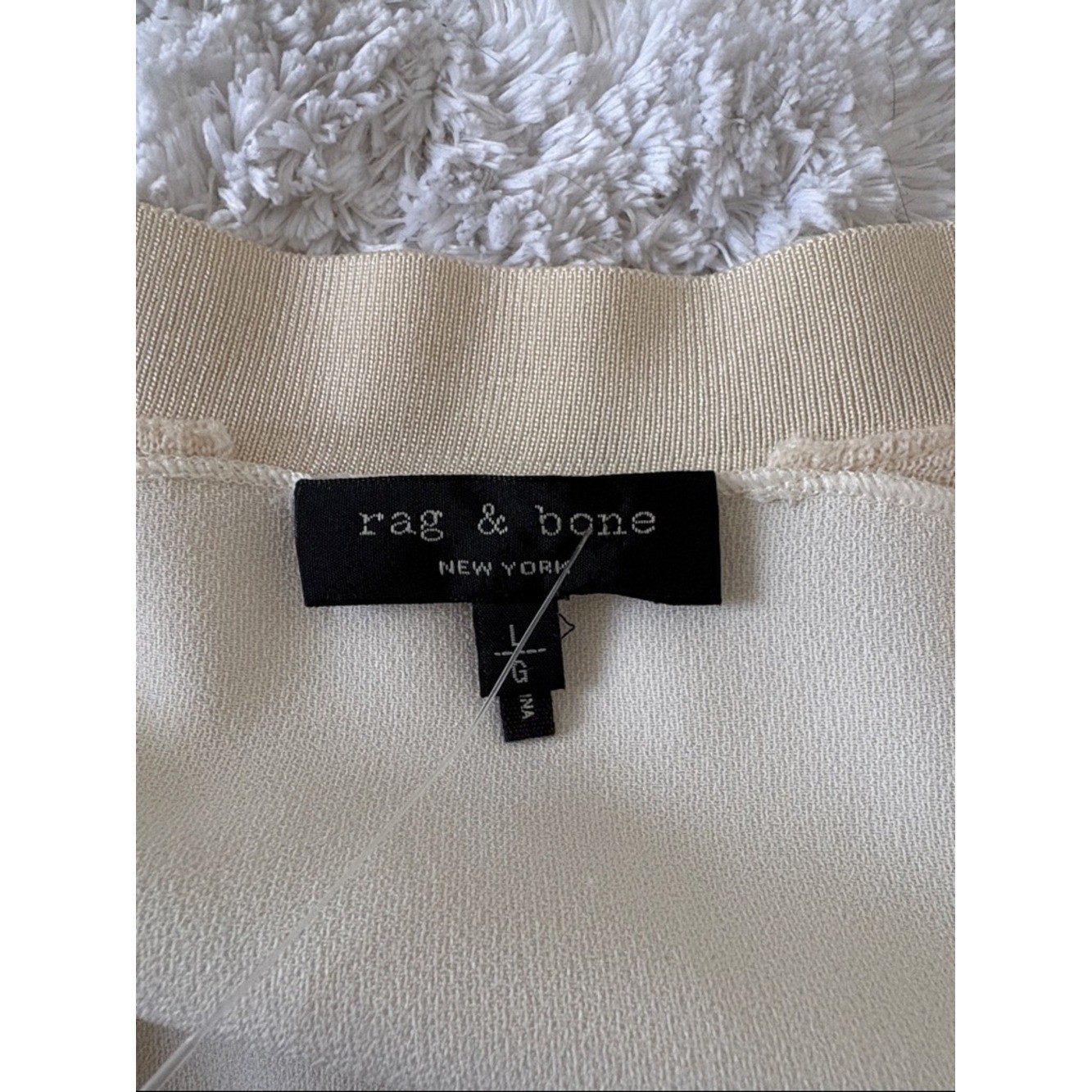 Rag & Bone Vivienne Satin V-neck Tunic