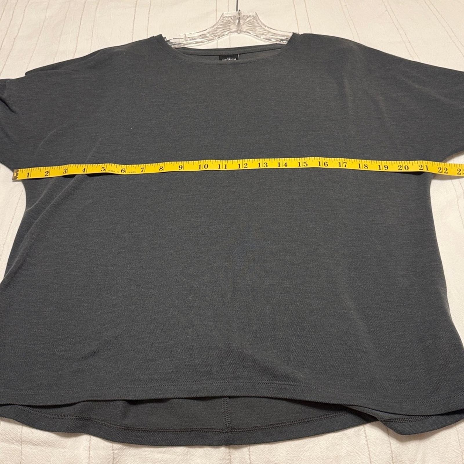 REI Cooperative Long Sleeve Crew Neck Top Charcoal Gray Women’s Small