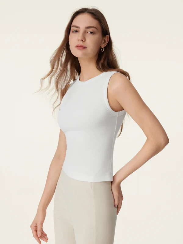 OGL Women’s Crewneck Cotton New Airy Bra Tank – No Import Fees