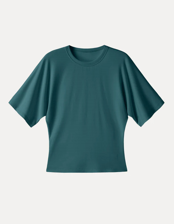 OGL Elevated Cotton-Blend Essential Tee, Deep Water – NEW