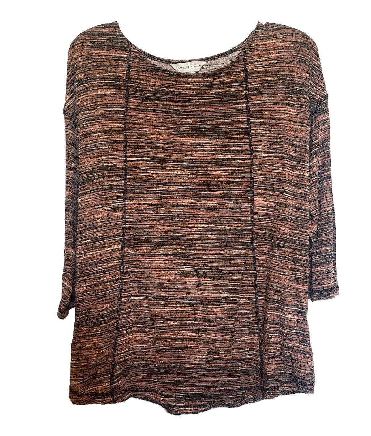 Christopher & Banks Women’s Top 3/4 Sleeve Size Medium