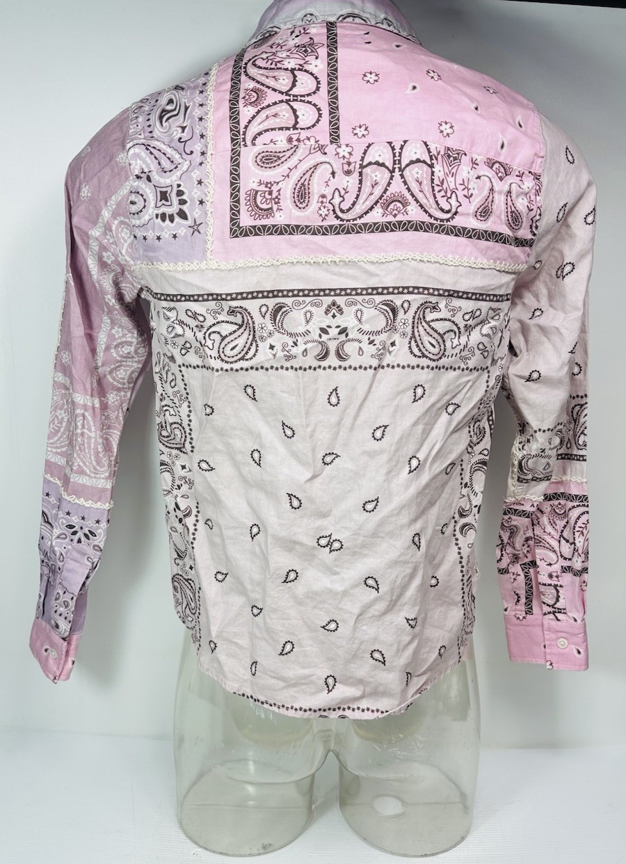 AMIRI Reconstructed Flannel Long Sleeve Shirt Size S