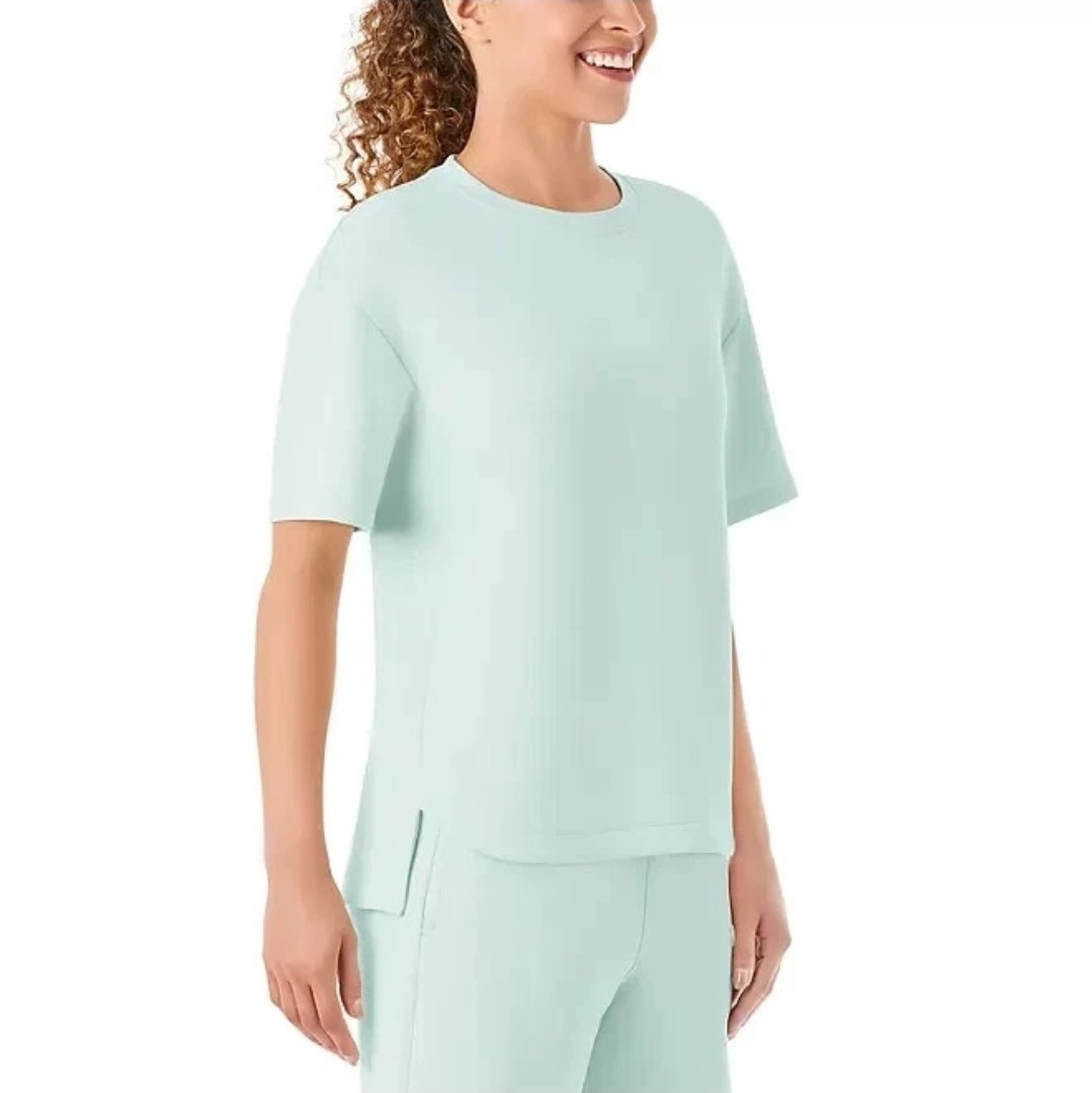 Member’s Mark Women’s Short Sleeve Luxe Tee Size XXL Mint Zest Relaxed Fit
