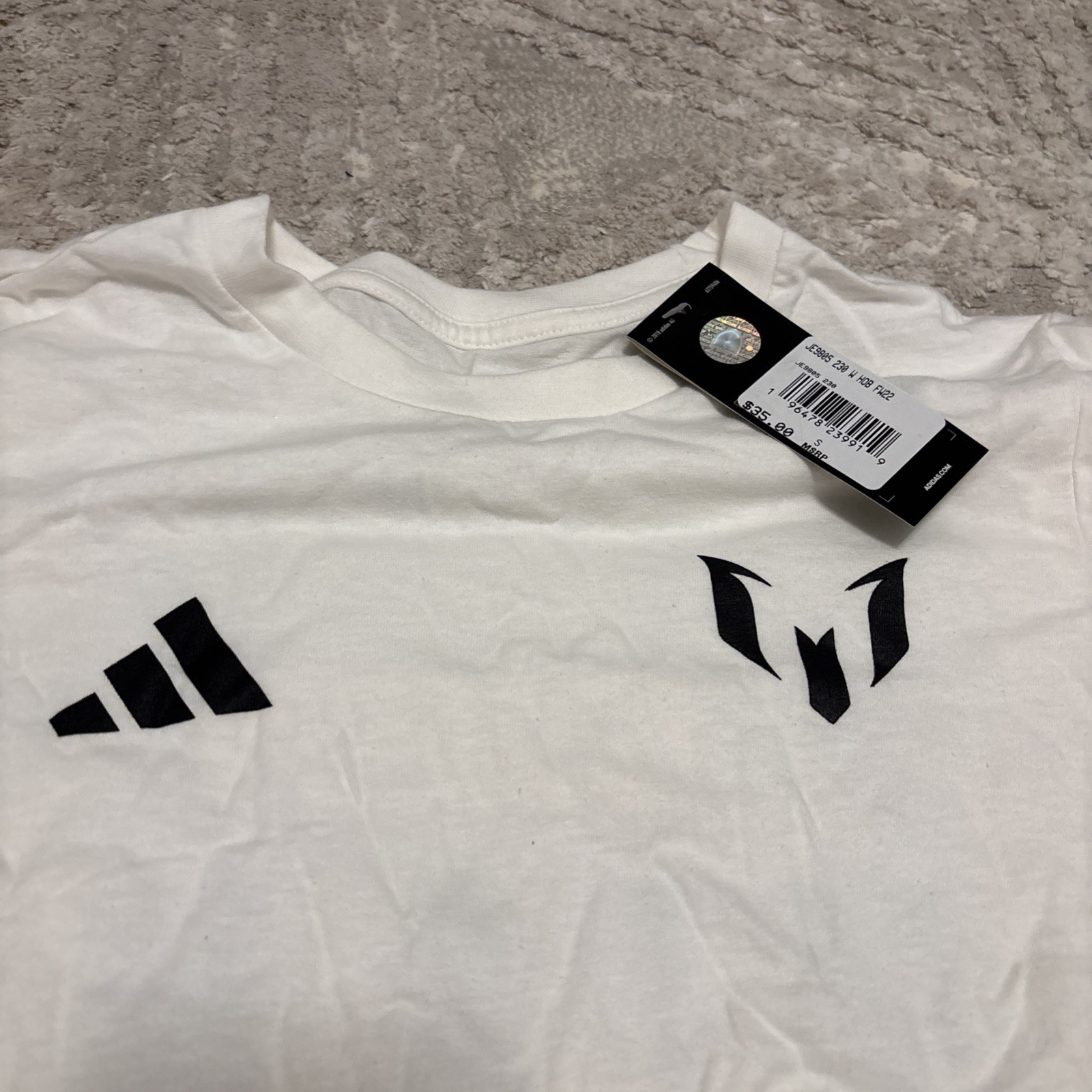 Adidas Lionel Messi Bienvenido A Miami Women T-Shirt Size Small 100% Cotton