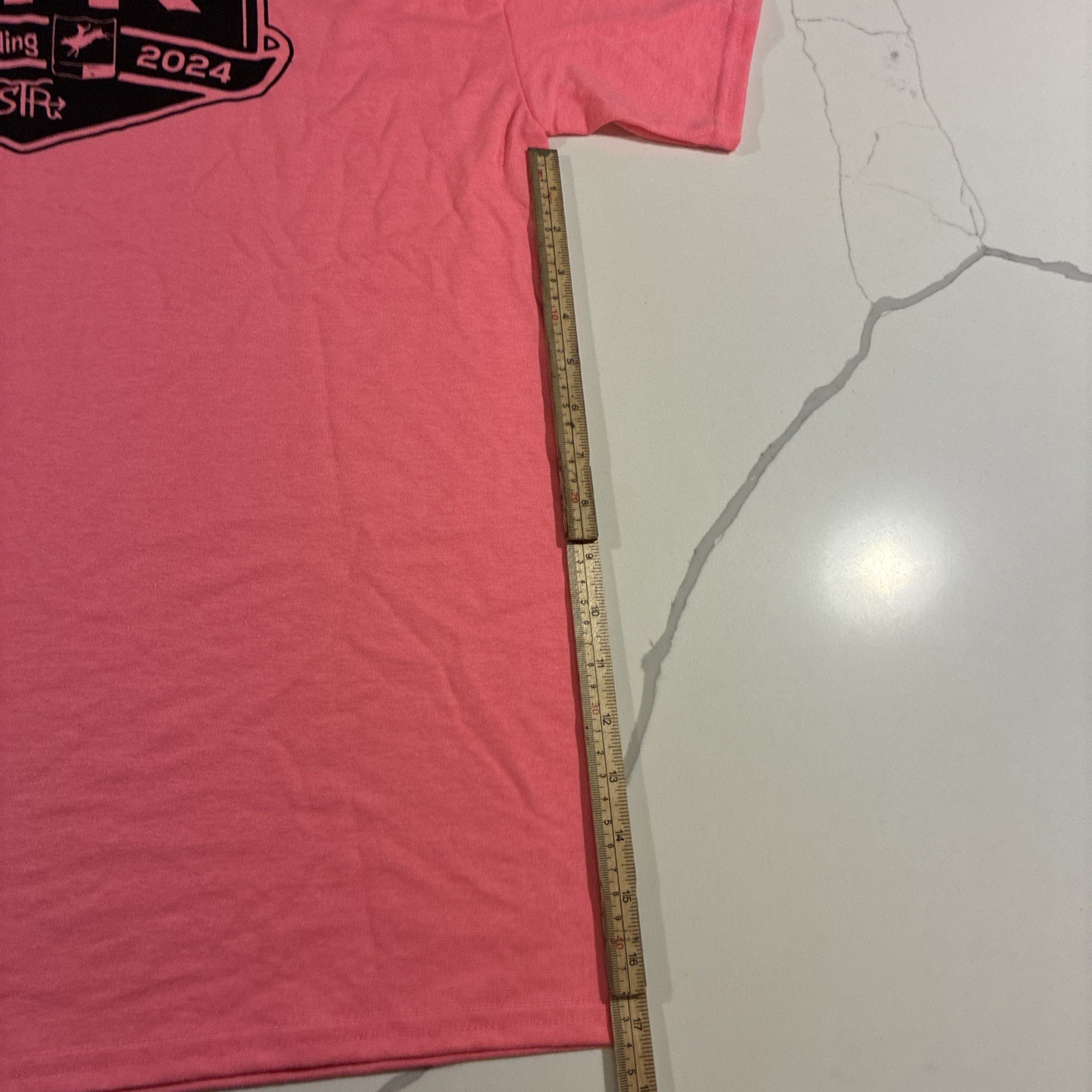 Gildan Dry Blend Women’s T-Shirt Pink Crew Neck Short Sleeves Size Large