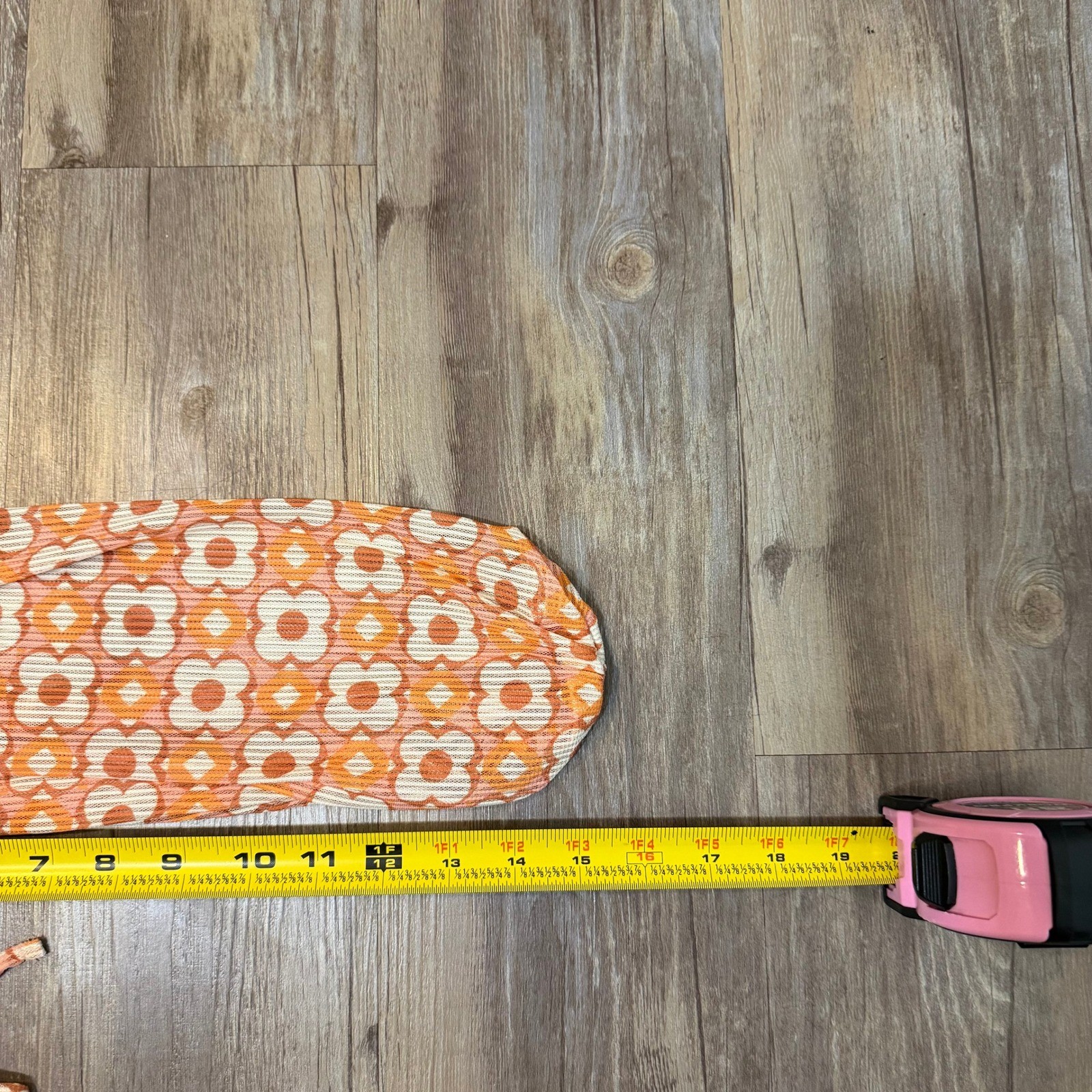 Madden NYC Orange Floral Print Long Sleeve Crop Top Sweetheart Neckline Large