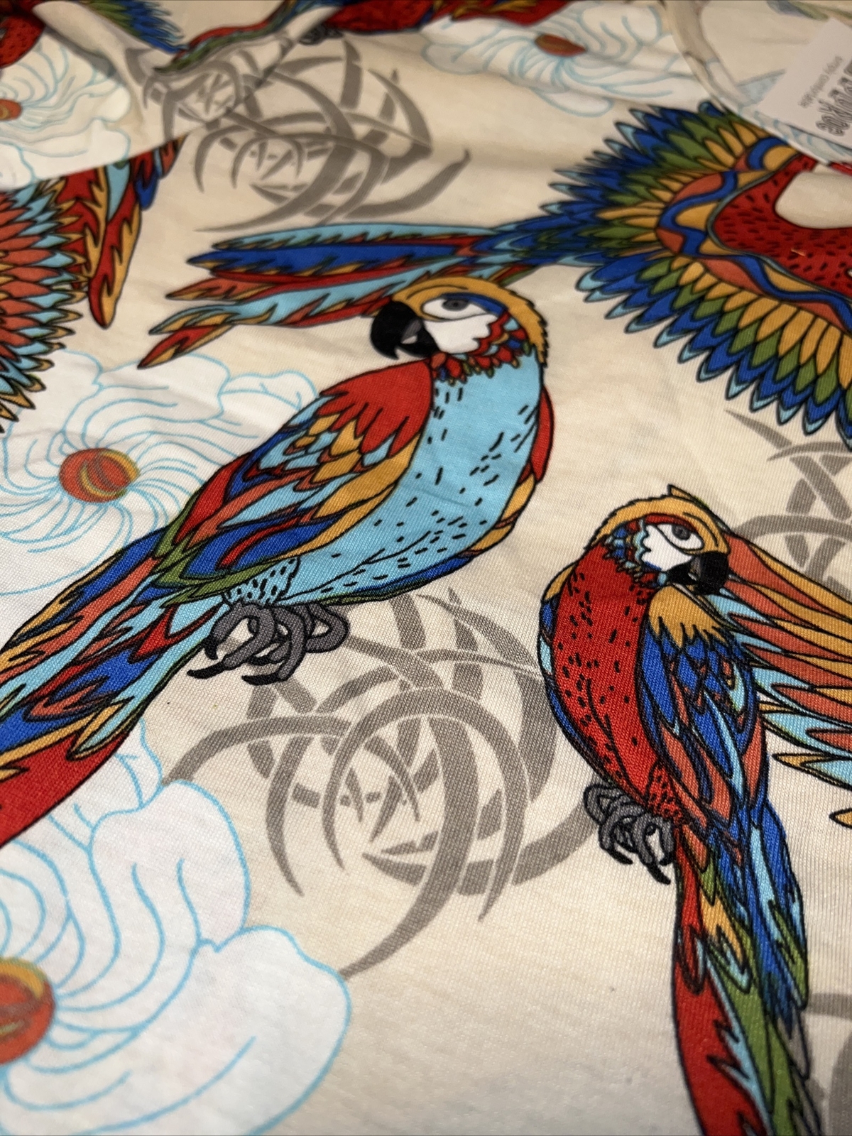NEW Lularoe Classic T Shirt Top Tan Parrot Floral Tropic 🦜 3XL 26/28 24/26 3X