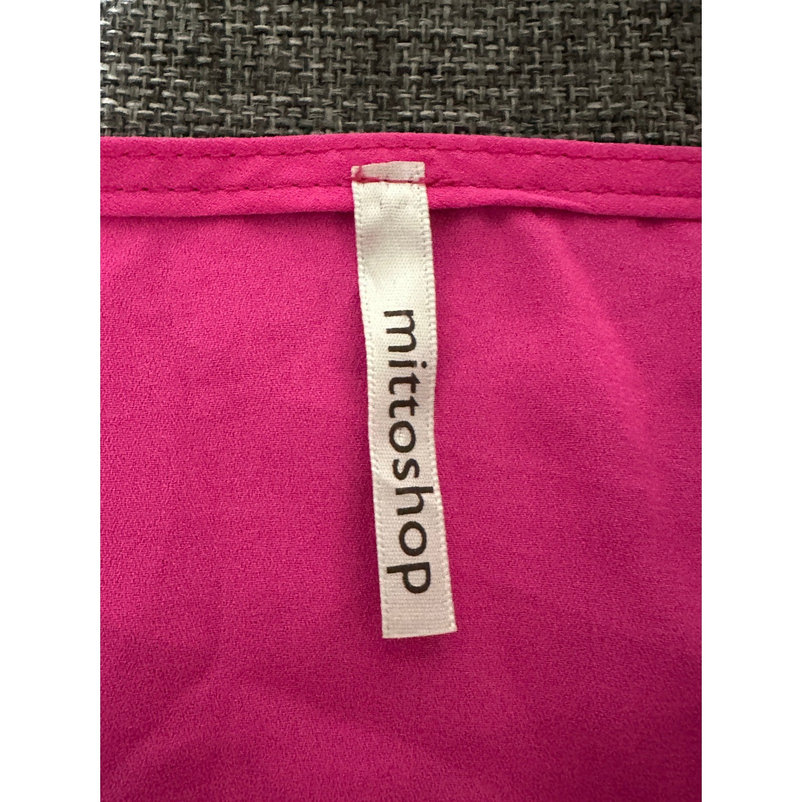 Mittoshop Women’s Medium Blouse Pink Cold Shoulder V-Neck Long Sleeve T6074