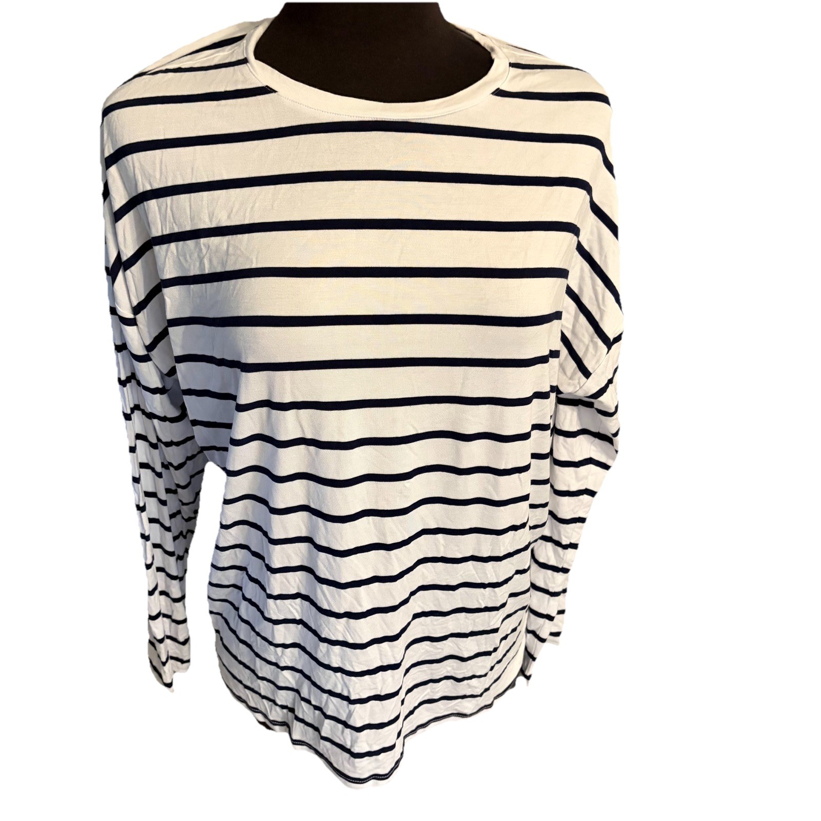 Gap Women’s Striped Casual Travel Summer Long Sleeve Top size XL New