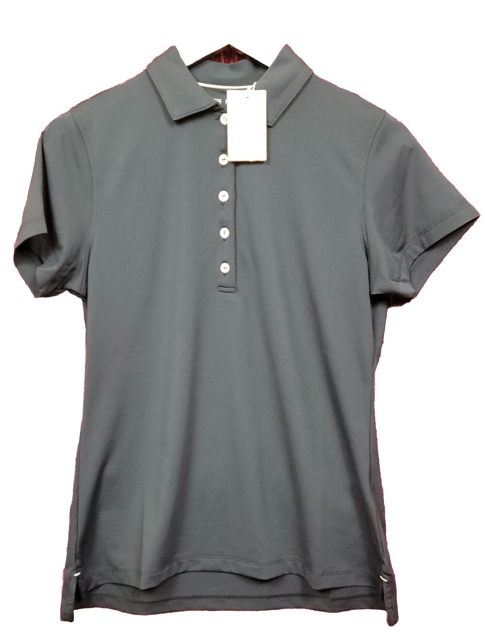 New NWT Women’s BLACK Peter Millar Golf Polo MSRP$90 SIZE L LARGE