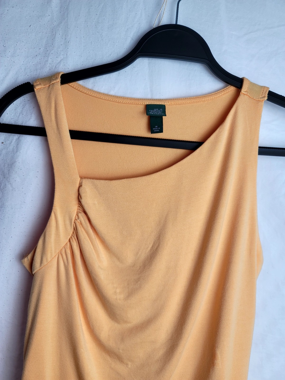 Wild Fable Women’s M Orange Draped Knit Scoop Neck Wide Strap Stretch Tank