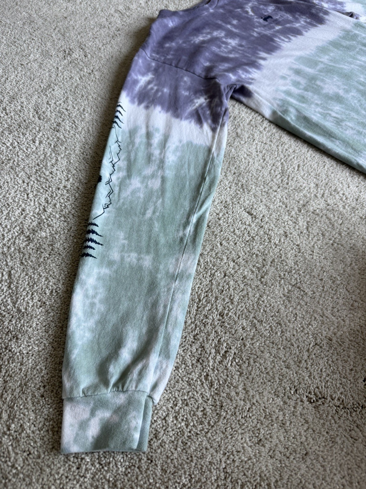 NEW Simply Southern Shirt Tell Mountains Tie Dye Purple Green Pink Jeep Medium