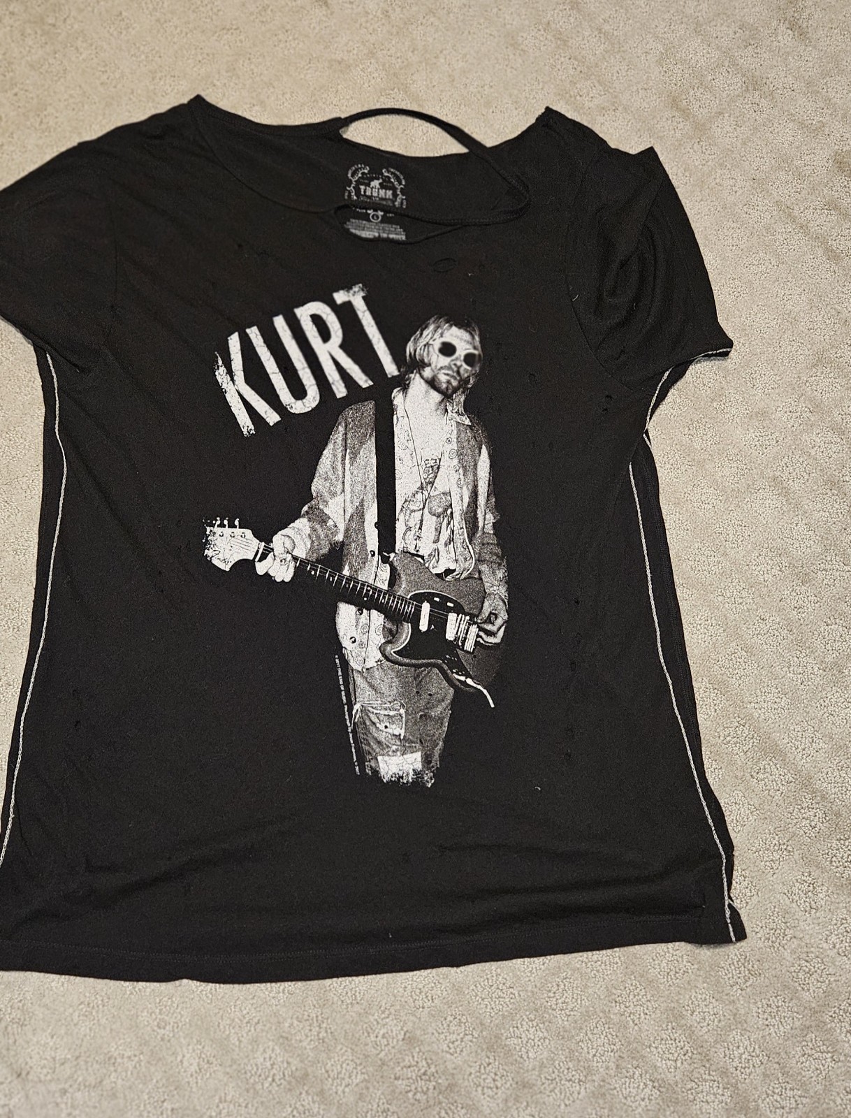 Kurt Cobain Nirvana TEE SHIRT Womans Size LARGE