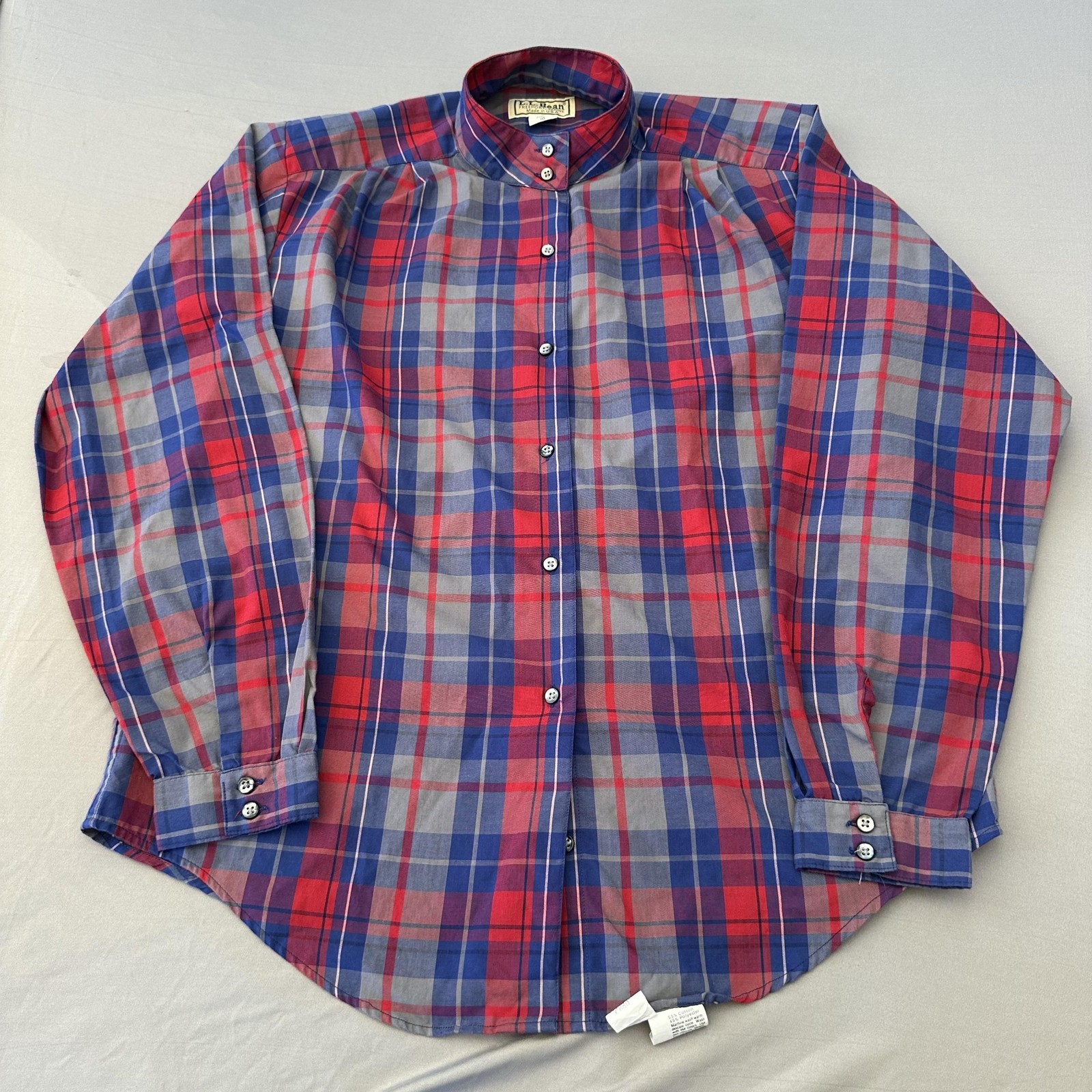 Vintage LL Bean Shirt Womens 10 Plaid Outdoors Gorpcore Made USA Classic 90s