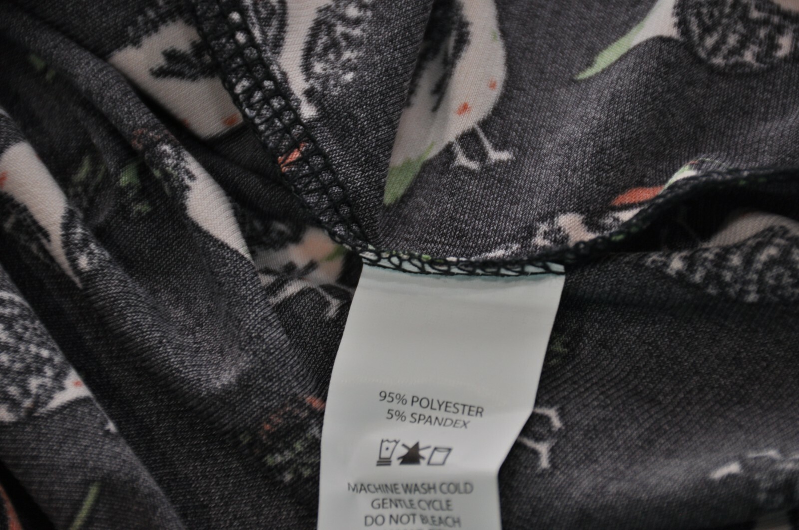 Lularoe Irma Bird Print Top Size Large Black Green Ivory Tunic Shirt Blouse New