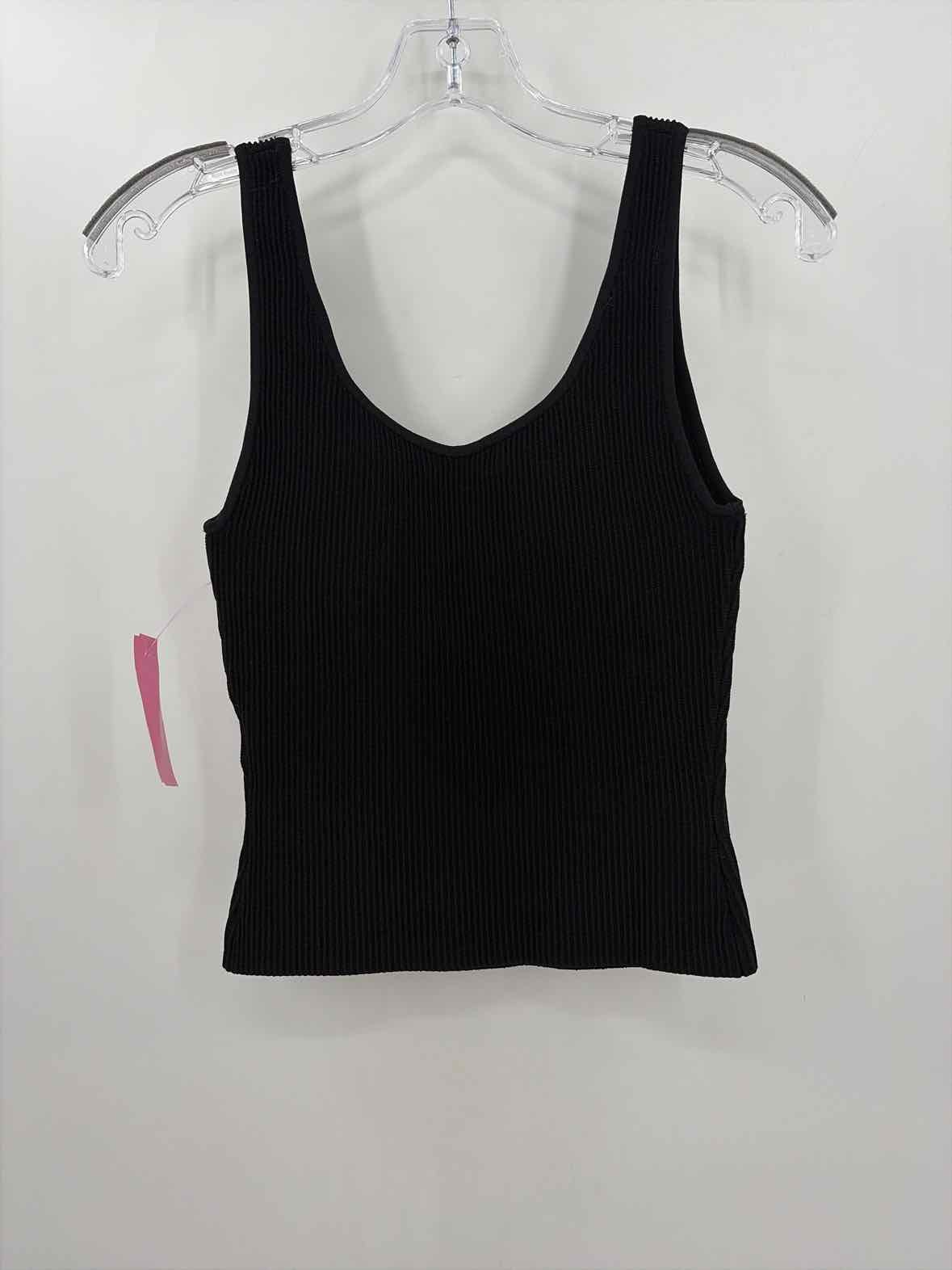 Pre-Owned Babaton Black Size Small Ribbed Tank Top