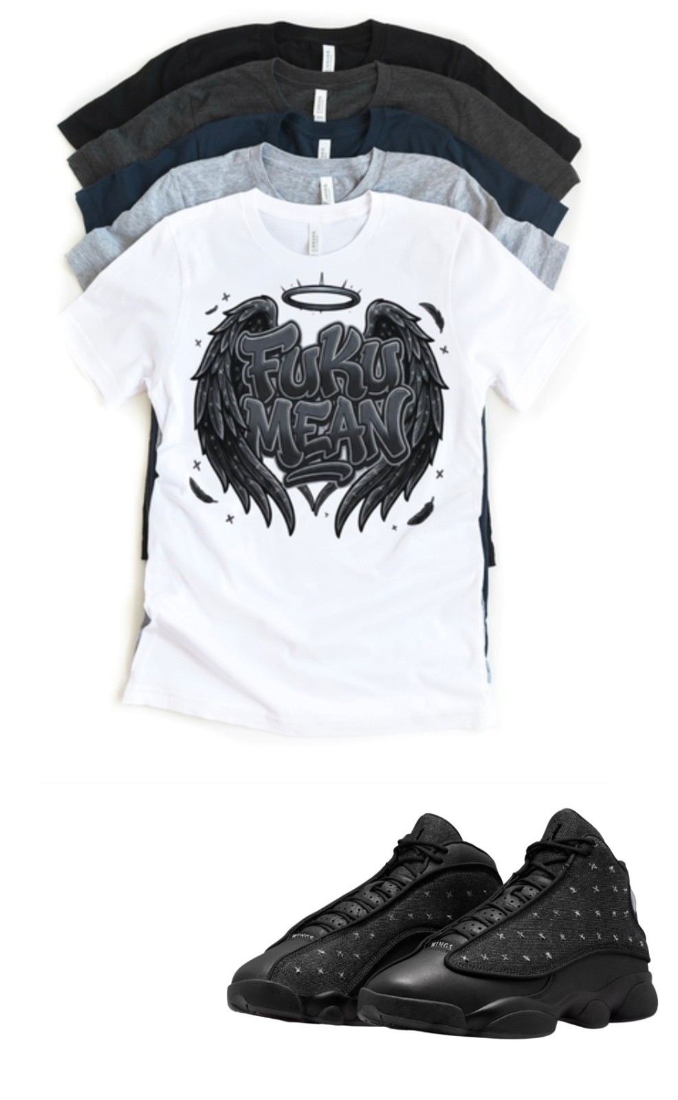 Custom Printed Shirt To Match AJ Retro 13 Wings UMean Shoes matching sneaker tee