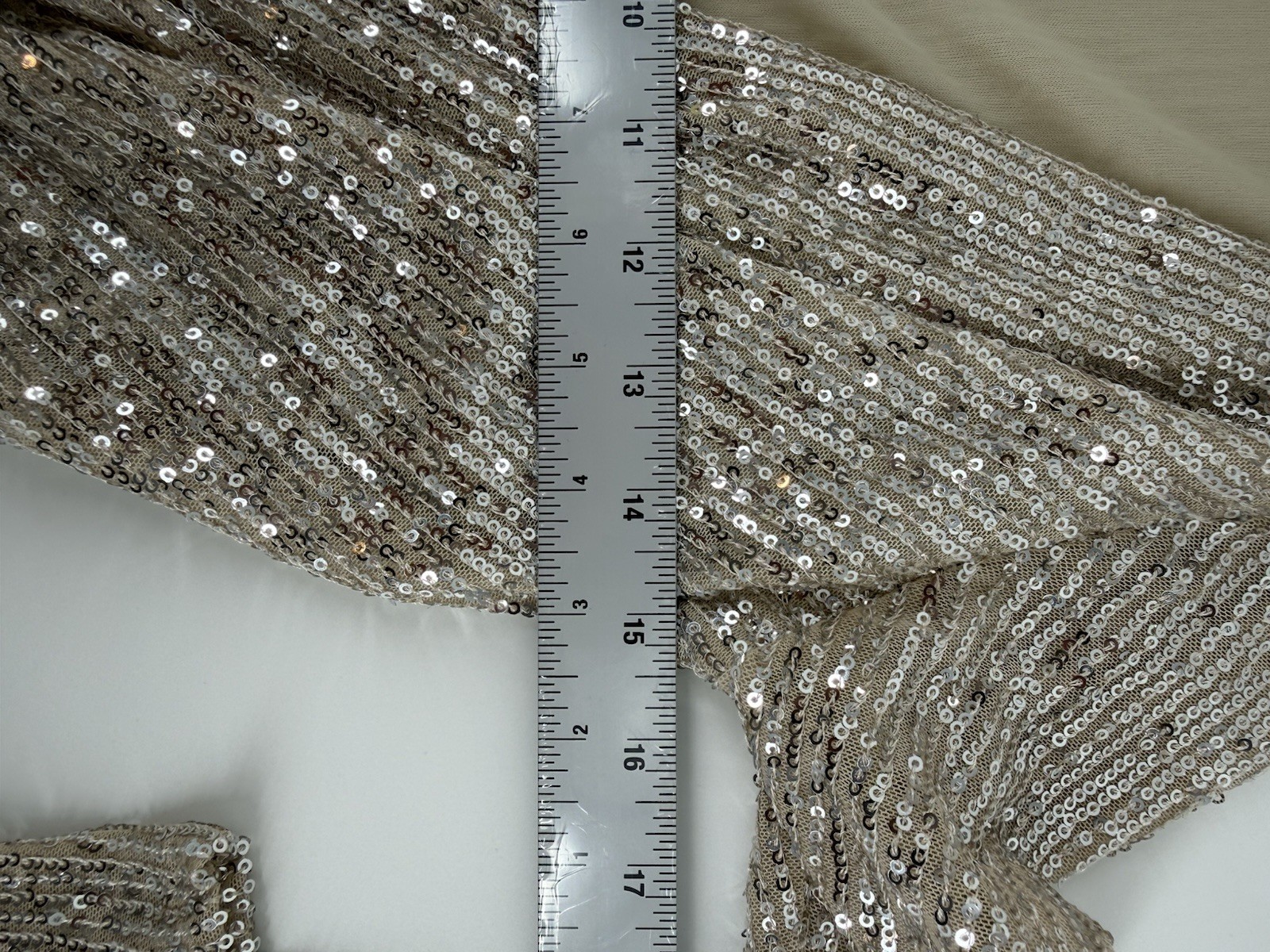 Windsor Silver/Gold Champagne Sequin Bodysuit Size M