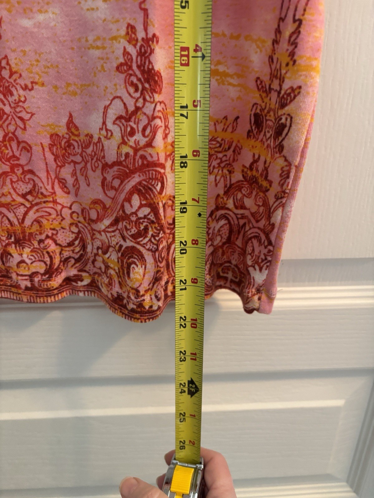 VTG y2K Gloria Vanderbilt Sz XL Boho Carousel Graphic Tee Burnout Tie Dye USA