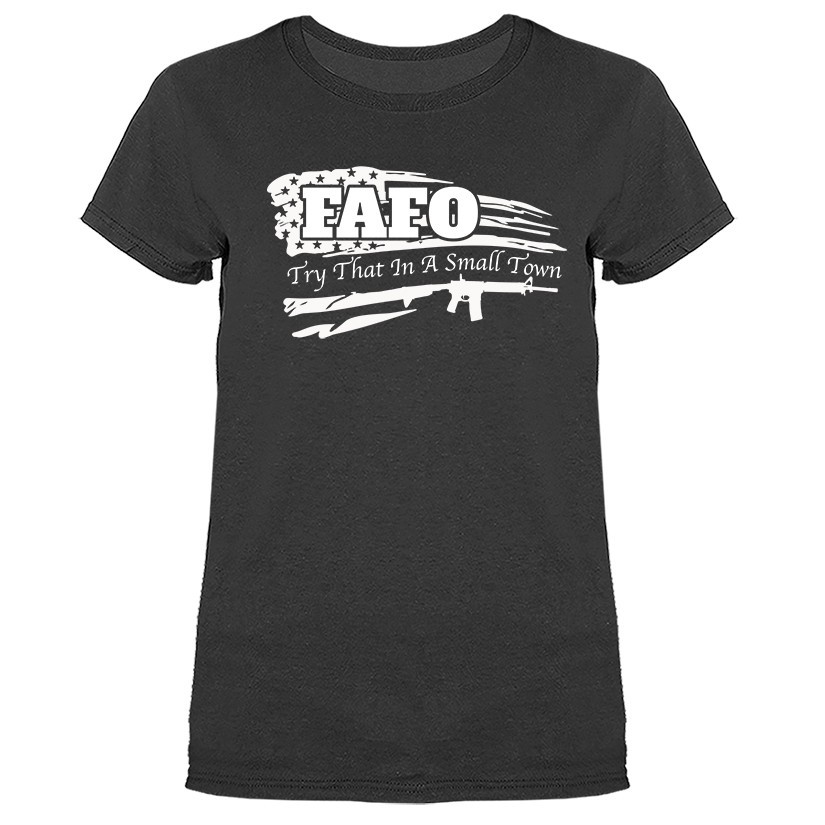 FAFO 2A Pro Gun Rights Patriotic American Flag Women’s T-shirt