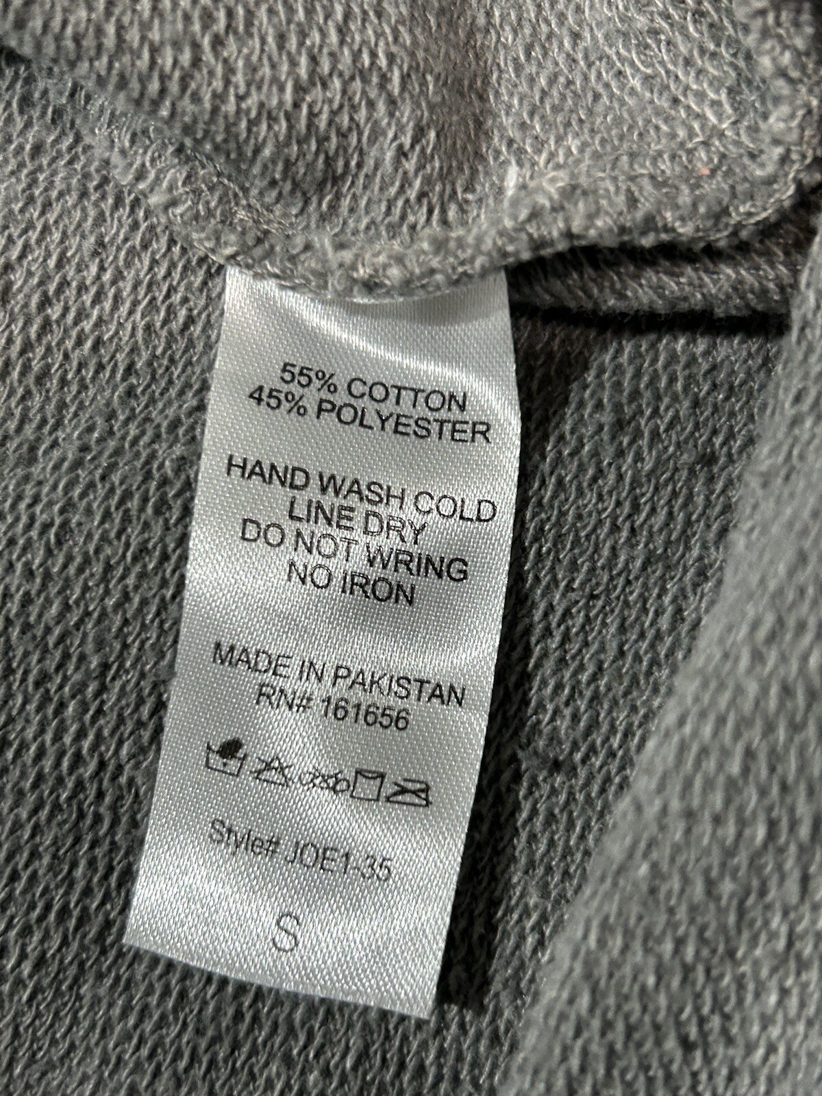 Like Love Womens Sweatshirt Size Small Gray Burnout Soft Classic Casual Comfort