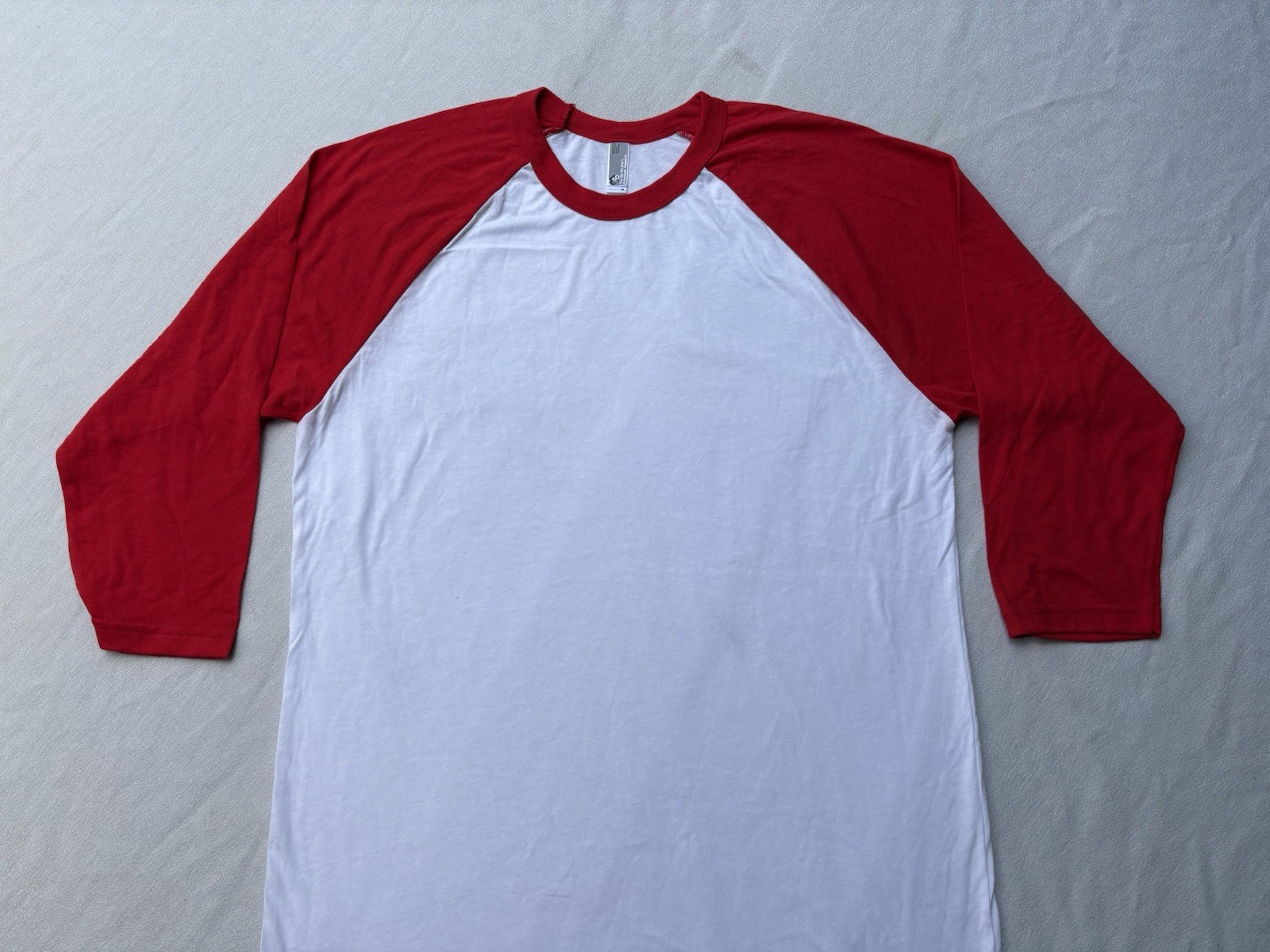 American Apparel Classic Baseball Jersey Style T-Shirt MEDIUM Y2K