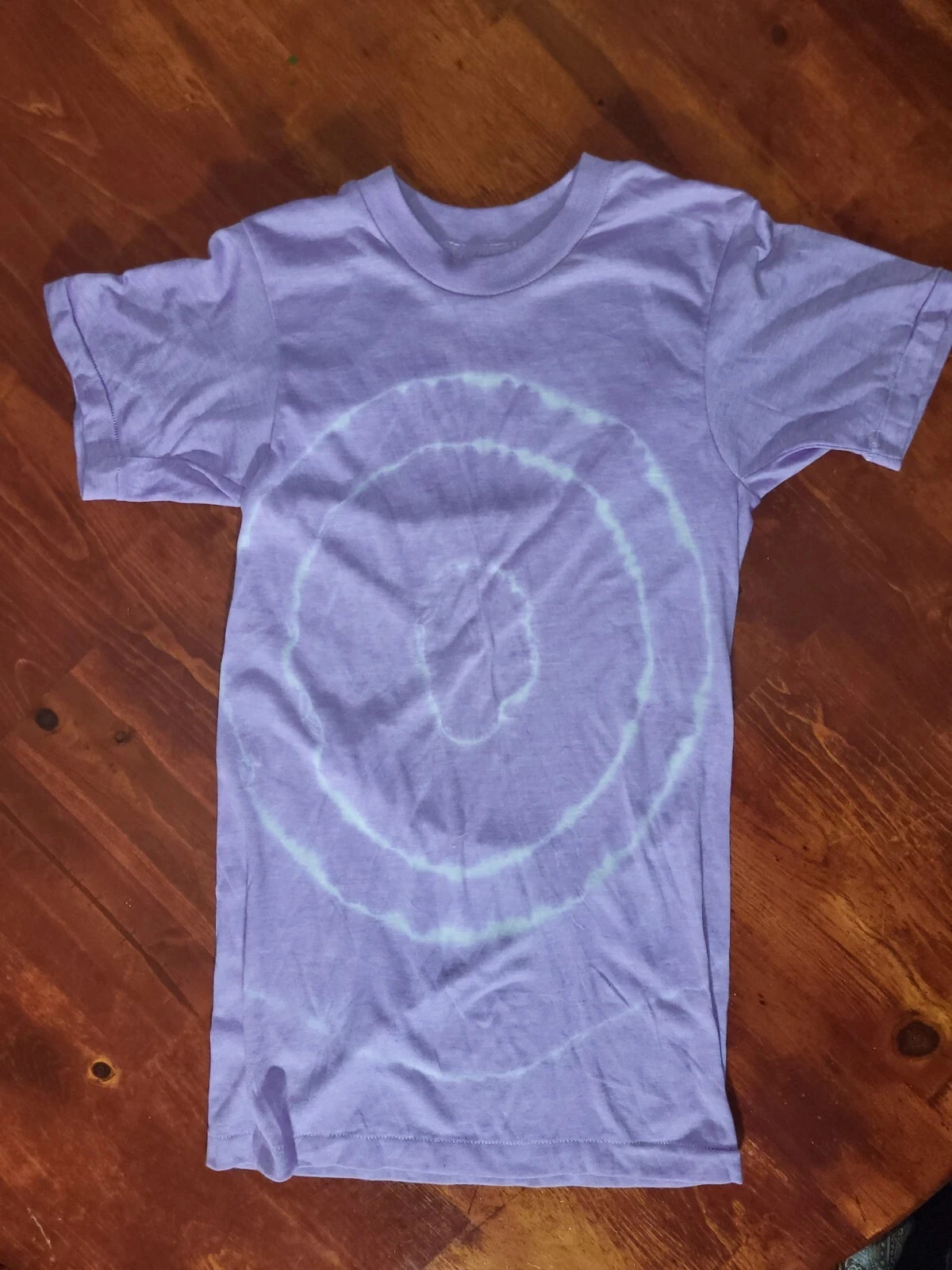 1970’s Kmart Purple Tie Dye T Shirt XSmall Hippe BOHO