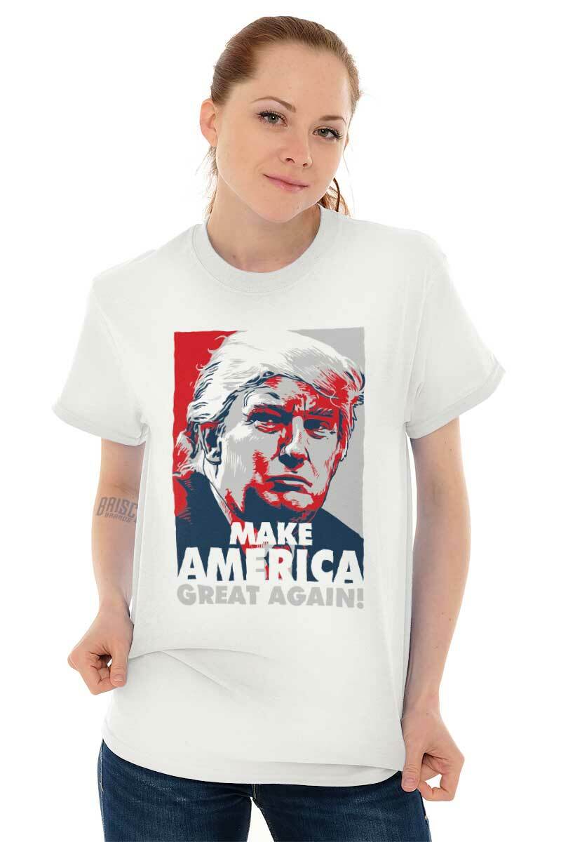 Make America Great Again Donald Trump Poster Womens or Mens Crewneck T Shirt Tee