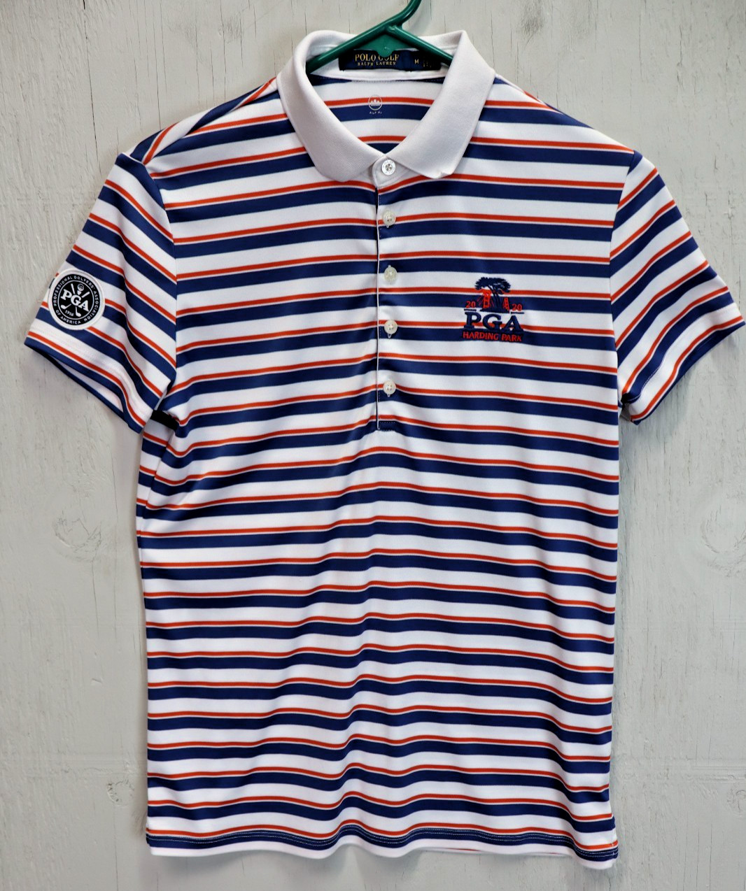 Womens Polo Golf Shirt Ralph Lauren PGA Tour 2020 Harding Park Striped Size S