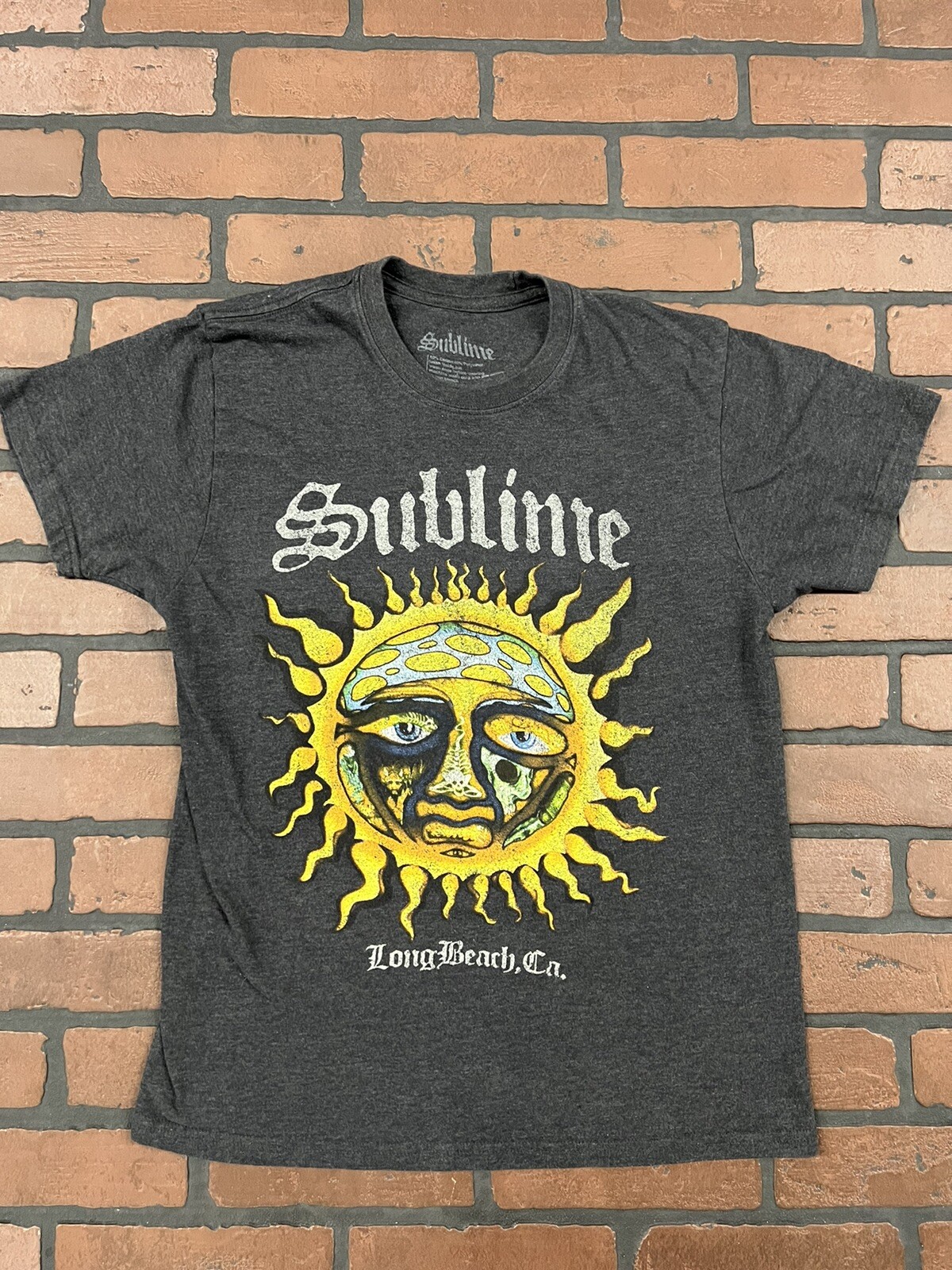 Women’s Retro Sublime “Long Beach CA” T-Shirt Medium Rock Music