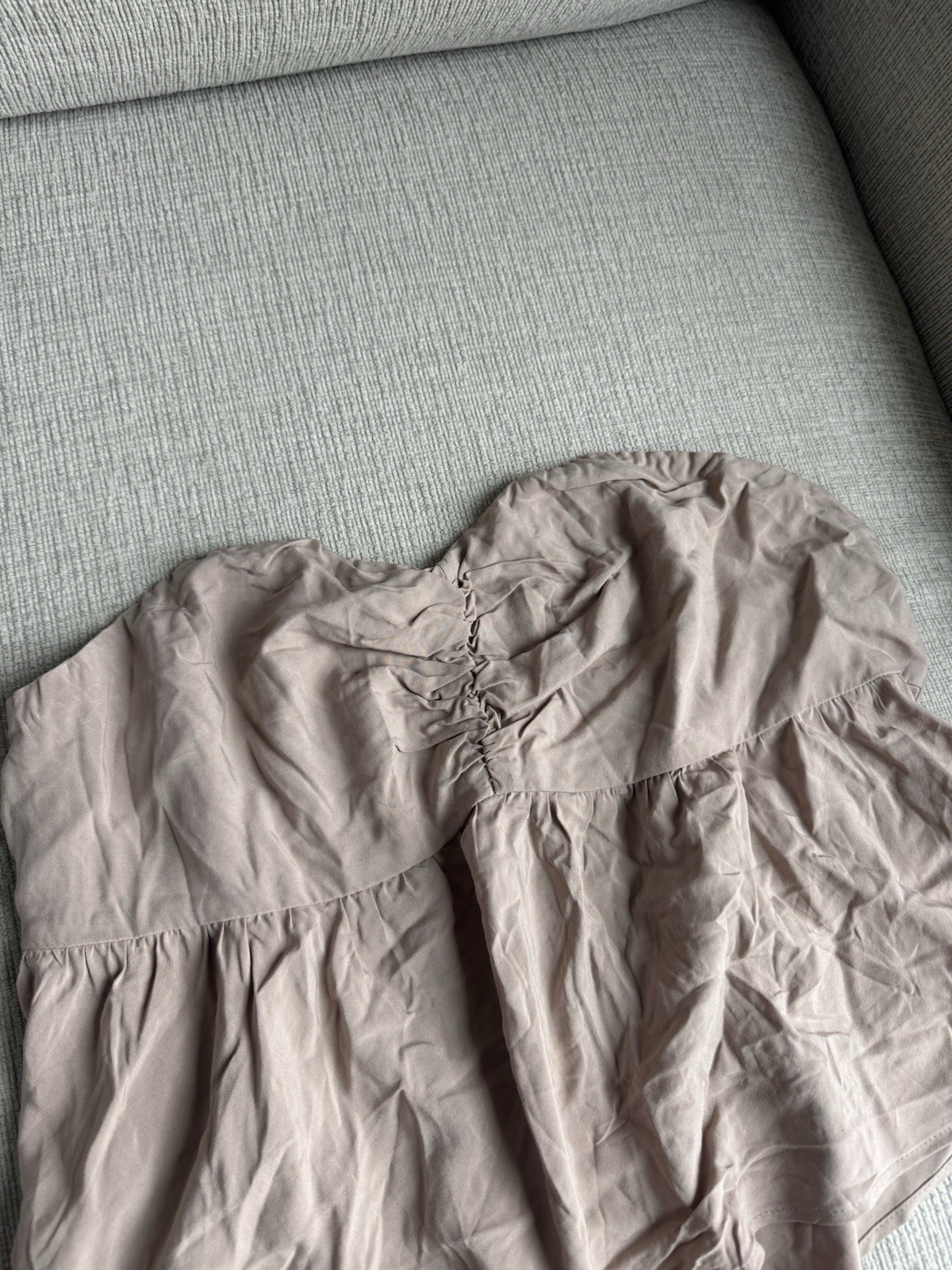 Express Tan Tube Top Cropped Size M