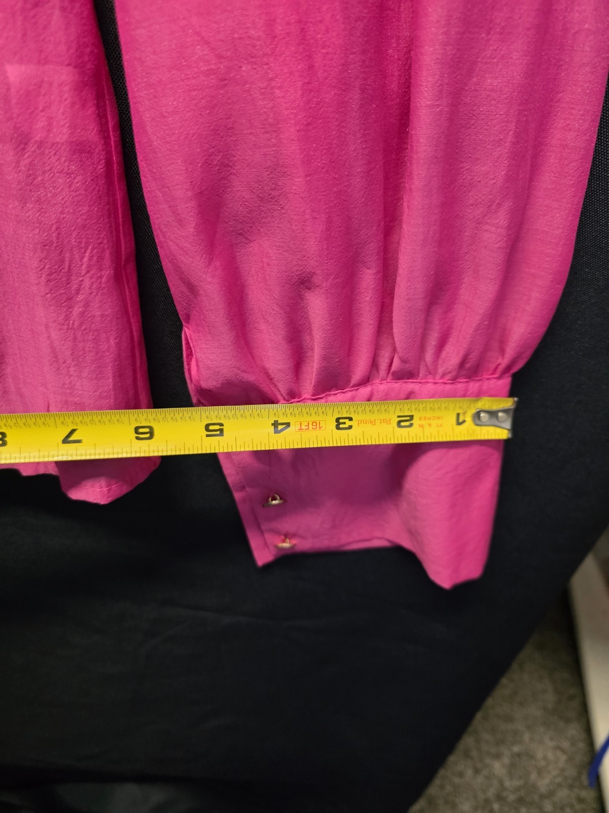 CBR Chic Boutique Rose – Button Front Blouse – Womens XL – Pink – Sheer Top