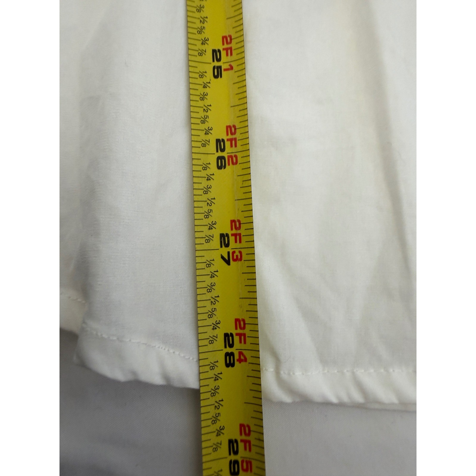 ChicMe White Button Down Blouse Lace Crochet Long Sleeve Pleated Waist Large