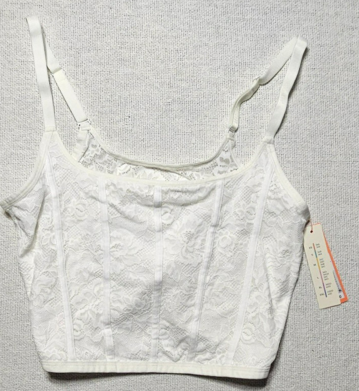 Colsie White One Piece Lace Cami Women’s L