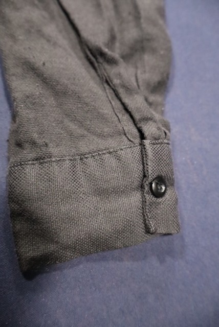 REFKA Basic Black Button-Up Long Sleeve Shirt