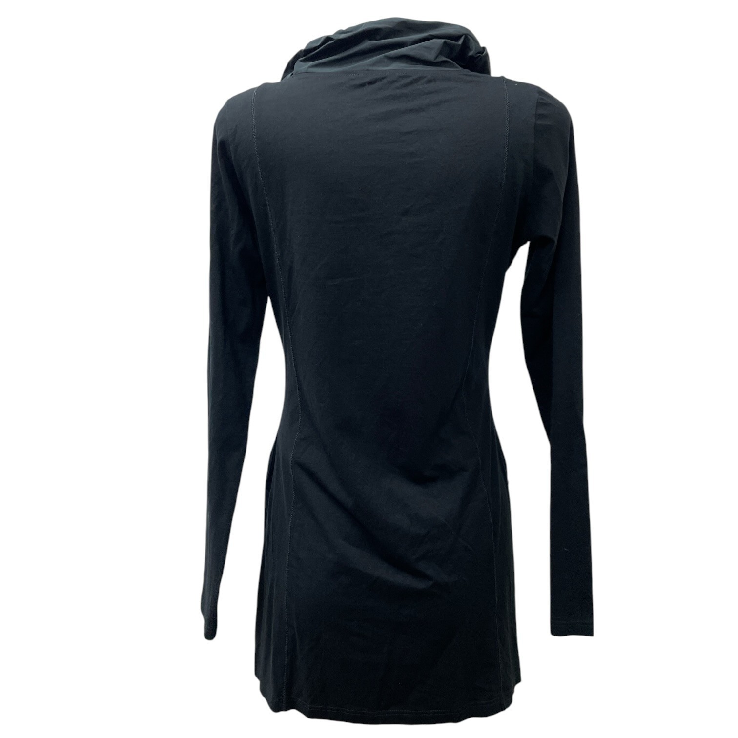 TIMELESS by LUANA women’s tunic sweatshirt slit black 2-S/M