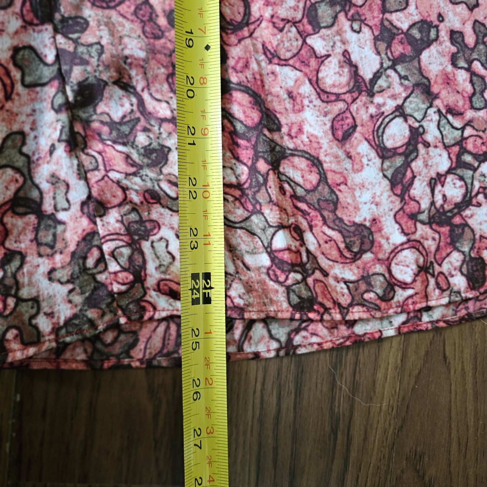 Anne Klein L Top Abstract Prints Back Keyhole Blouse Sleeveless Old Money