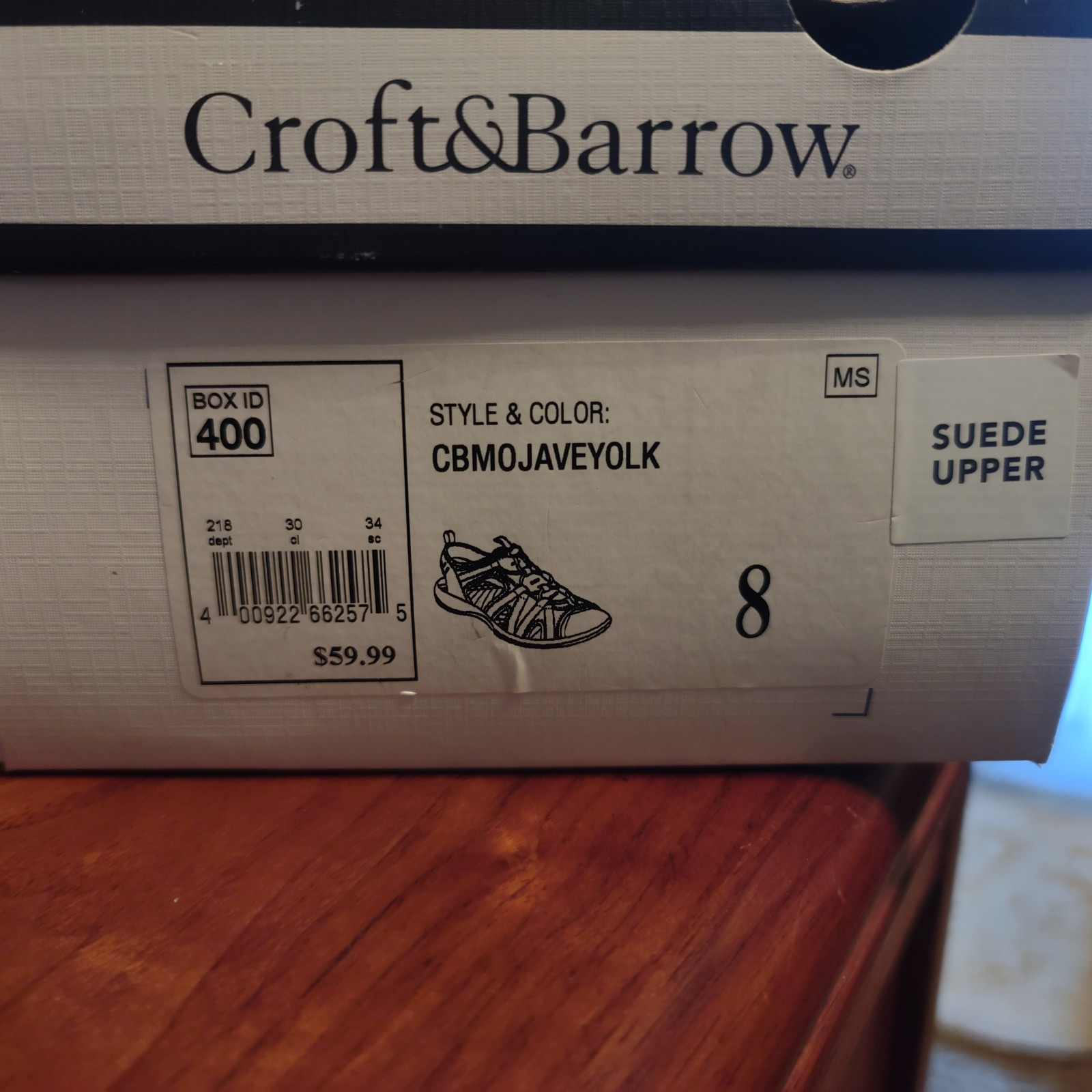Croft & Barrow New with Tags Hiking/Sandals/Shoes Size 8 Gray/Yellow