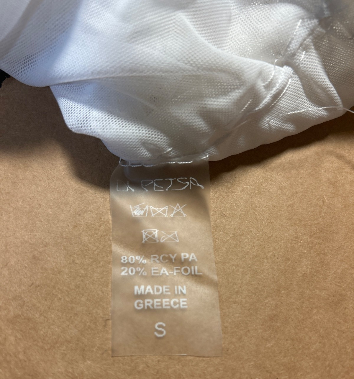 Di Petsa One-shoulder Crop Top Metallic White Size: S New with Tags