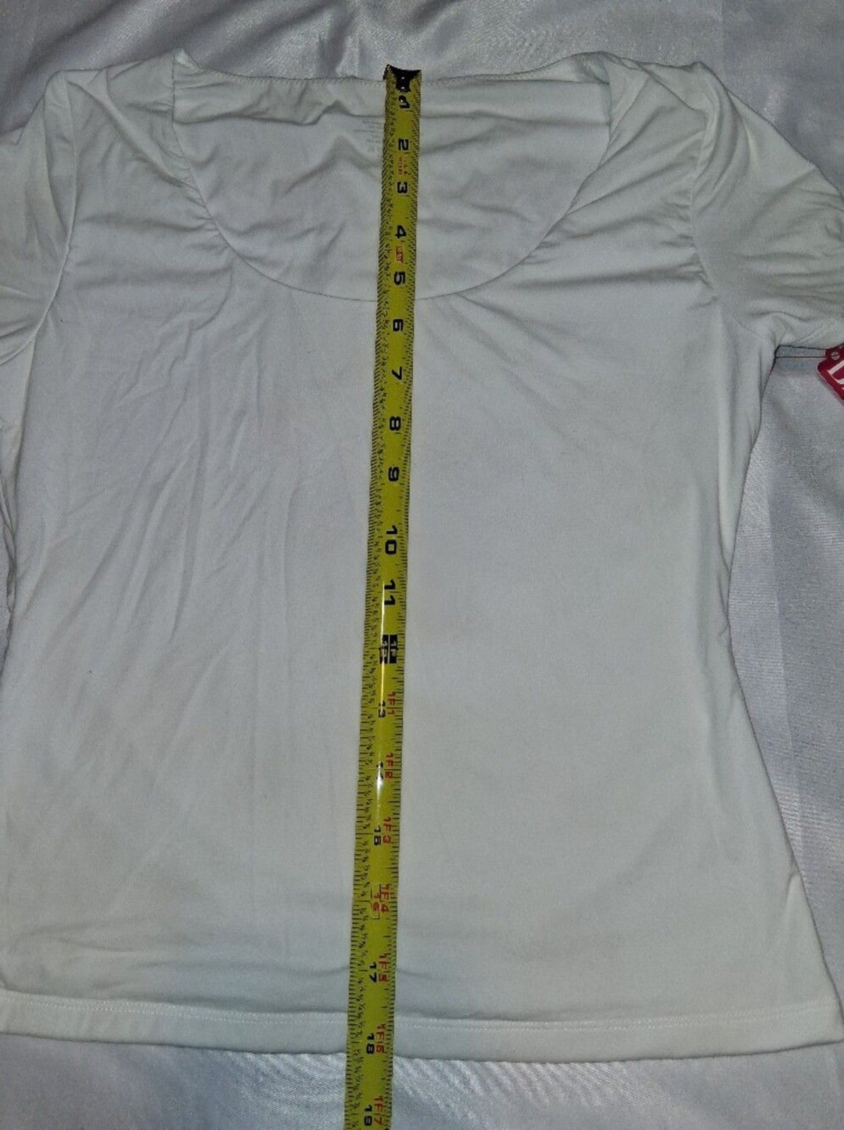 Pumiey 2-Pack Short Sleeve Crew Neck Tops Size Large Brown White Smooth