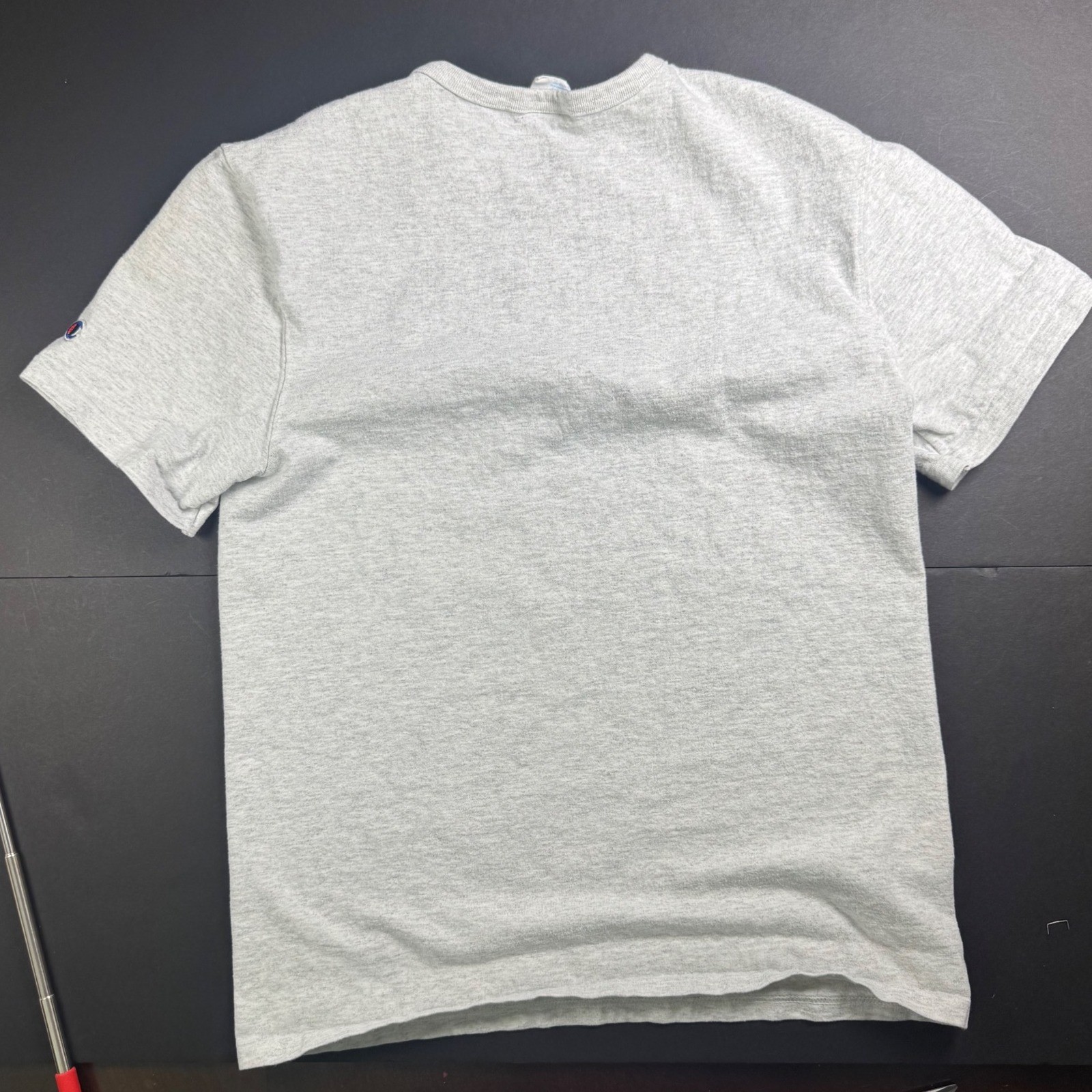 Champion Appliqué Embroidered Logo T-Shirt Womens Small Crew Retro Glitter Y2K