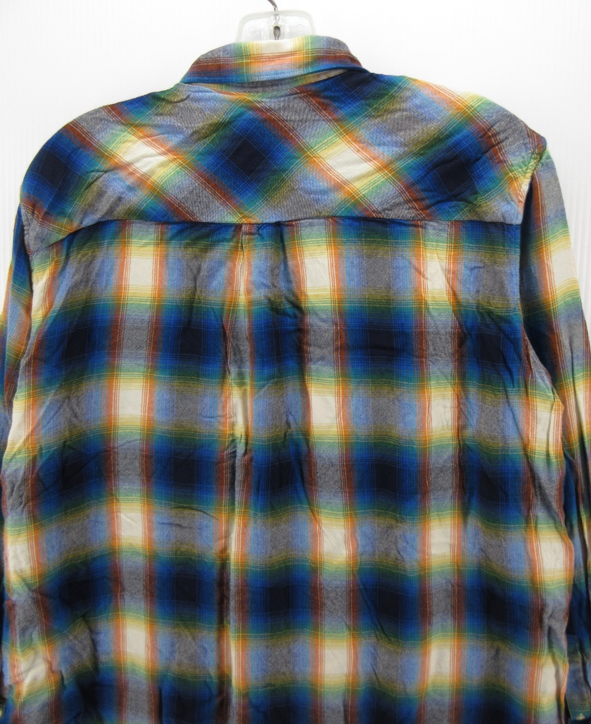 Gap Pendleton Top Women Medium Blue Shadow Plaid Shirt Button Down Heritage
